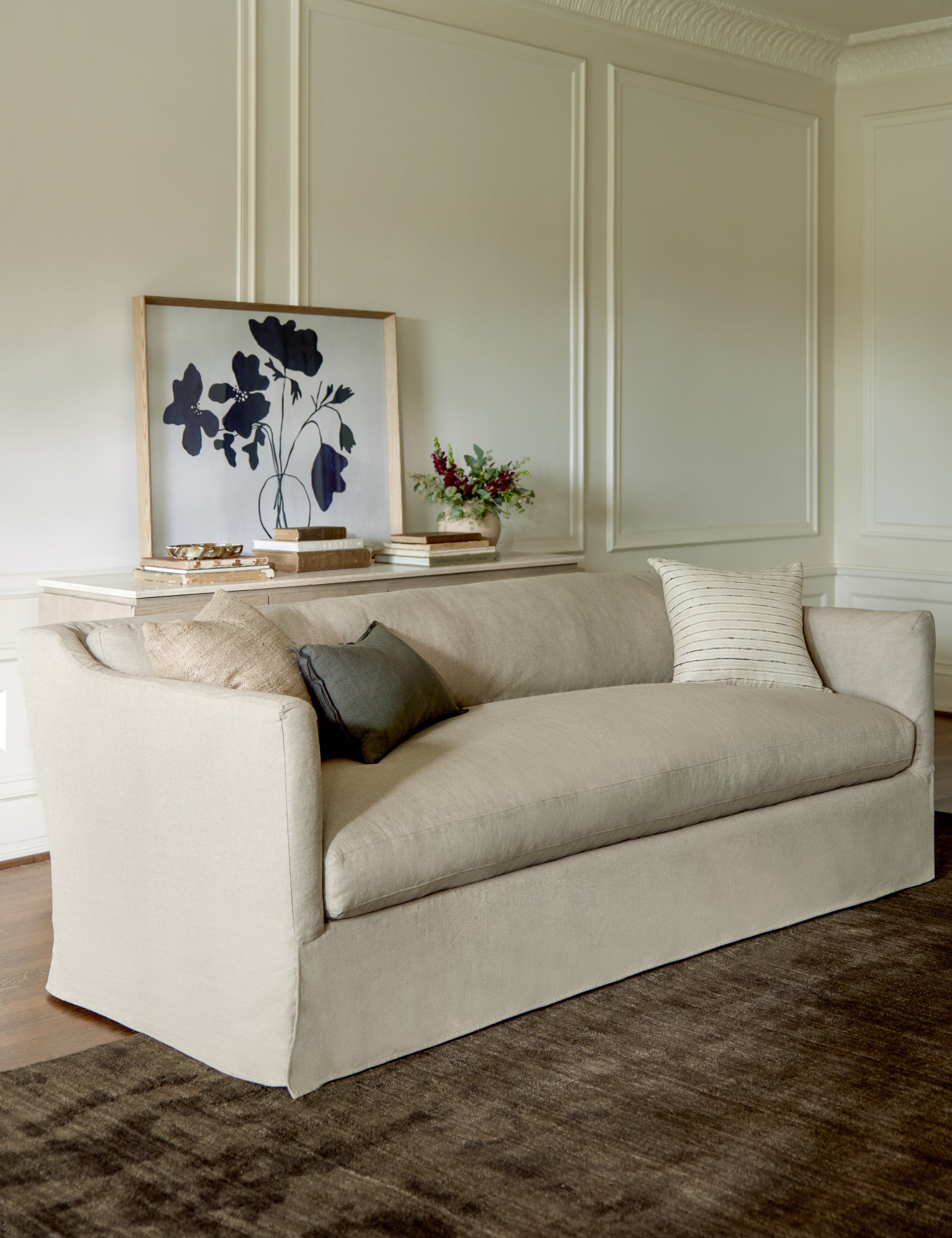 Fabienne Slipcover Sofa - Washable Removable Sofa Cover for Living Room, Sectional, Loveseat - Perfect for Pets, Kids & Home Decor