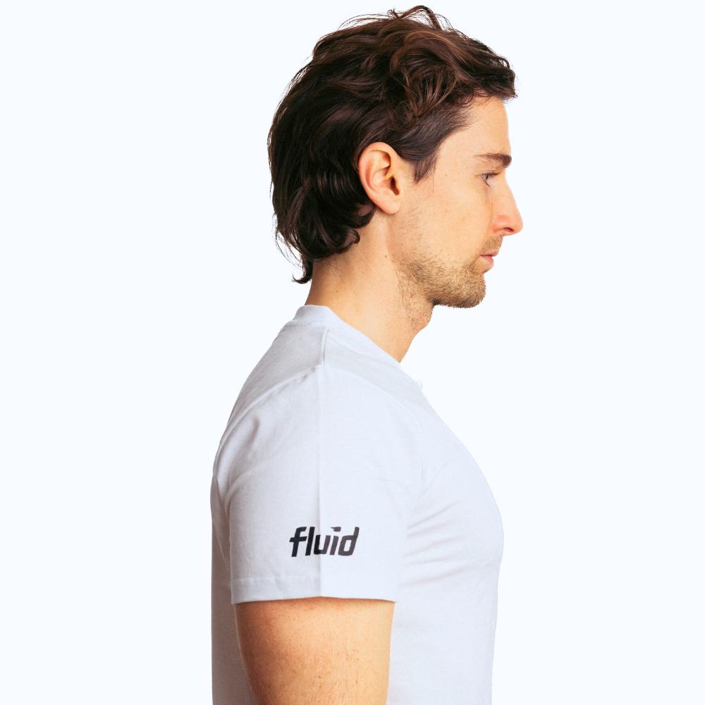 Fluid Style Tee - Soft White Cotton T-Shirt for Men & Women | Casual Wear, Street Fashion, Everyday Comfort