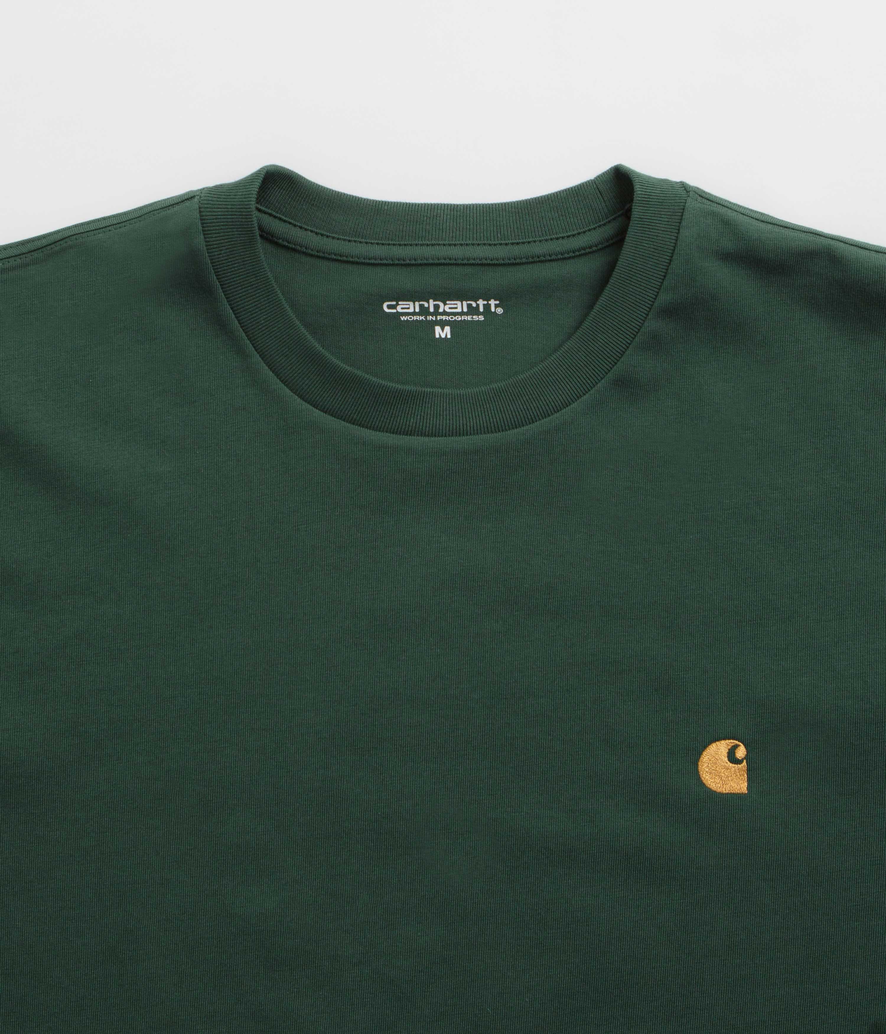 Carhartt Chase T-Shirt for Men - Sycamore Tree & Gold Graphic Tee - Comfortable Cotton Shirt for Casual Wear, Work & Outdoor Activities