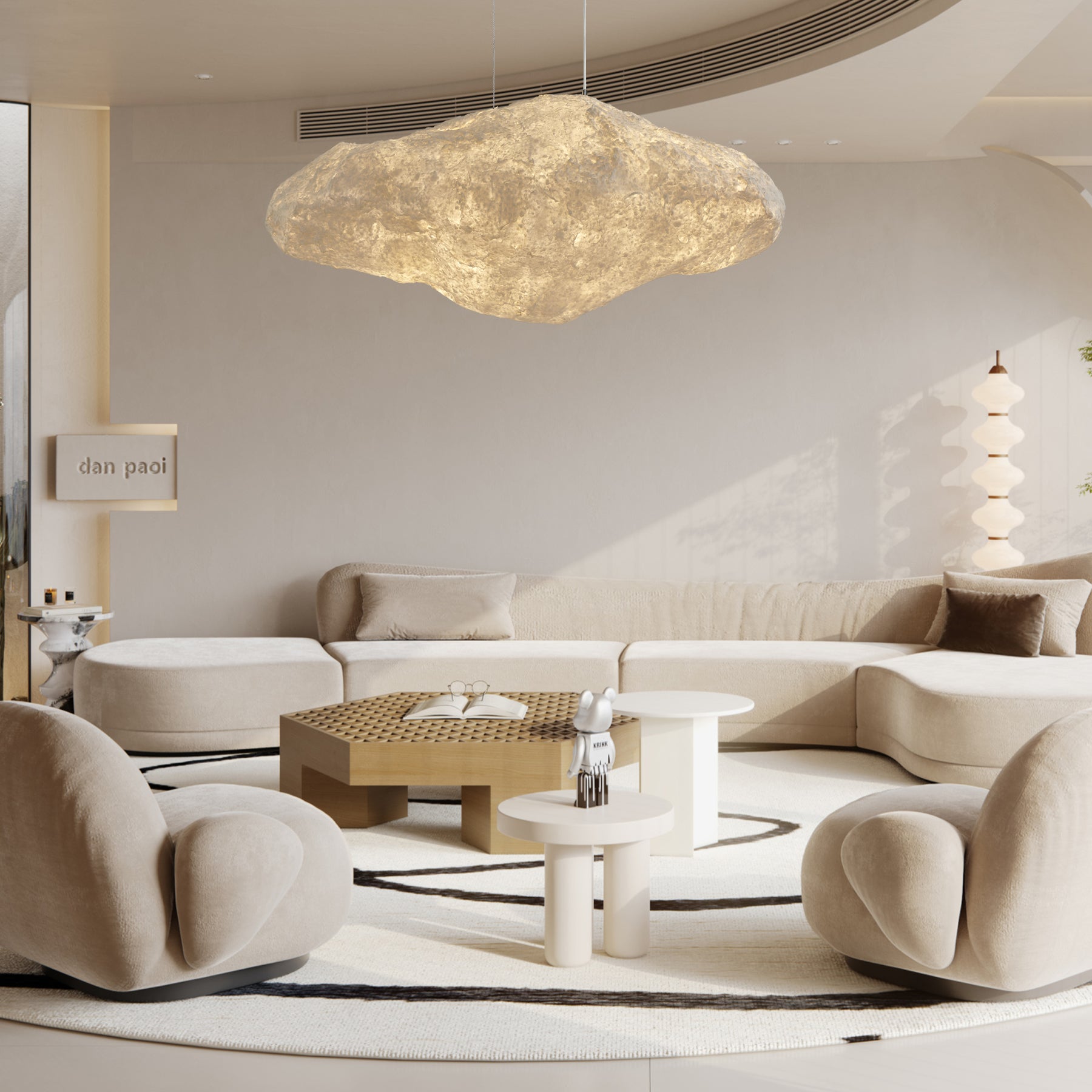 Chris Cloud Pendant Lamp - Modern Ceiling Light for Bedroom, Living Room & Nursery - Soft Glow LED Lighting Fixture for Home Decor