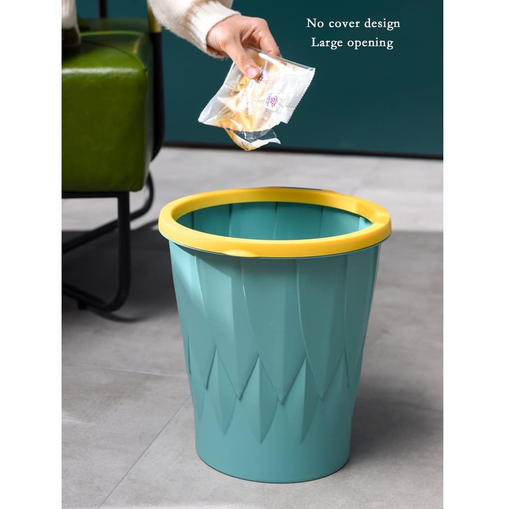 Eco-Friendly Compost Bin for Kitchen - Step Trash Can with Press Ring, No Cover, Large Capacity for Home, Living Room, Office - Perfect for Organic Waste & Recycling (Green) - Ideal for Sustainable Living & Waste Management