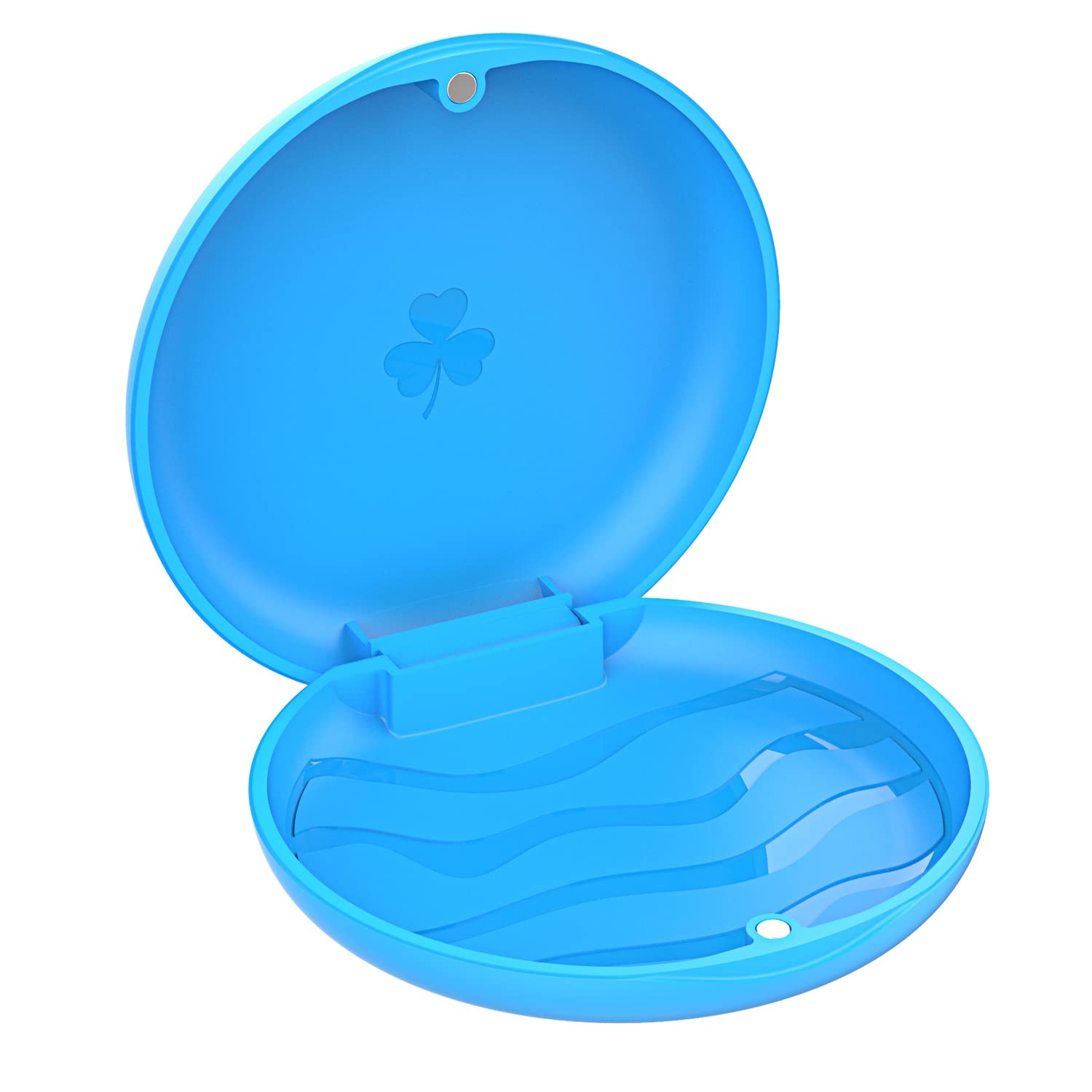 ARGOMAX 2 Pack Retainer Case for Invisalign & Braces - Durable Orthodontic Aligner Storage Holder, Travel-Friendly Mouthguard Protector (Blue) - Perfect for School, Gym & Vacation Use