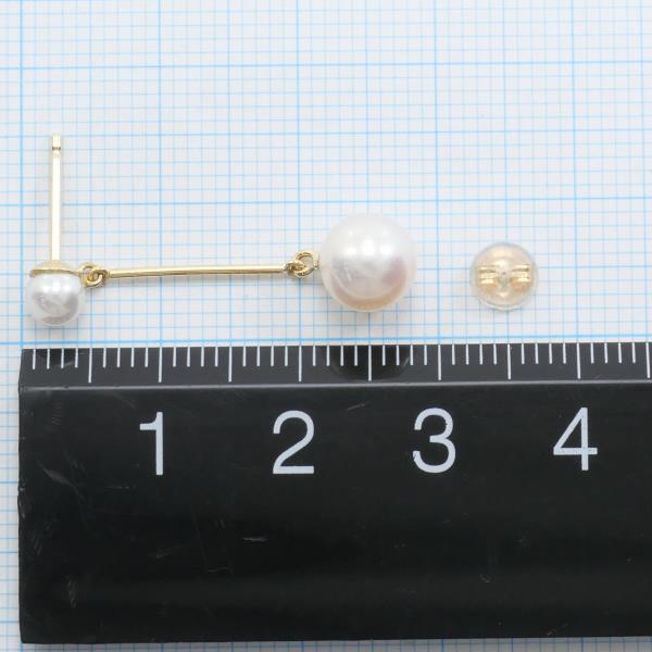 18K Yellow Gold Pearl Earrings for Women - Classic Elegant Stud Earrings with Real Pearls - Perfect for Weddings, Parties & Special Occasions