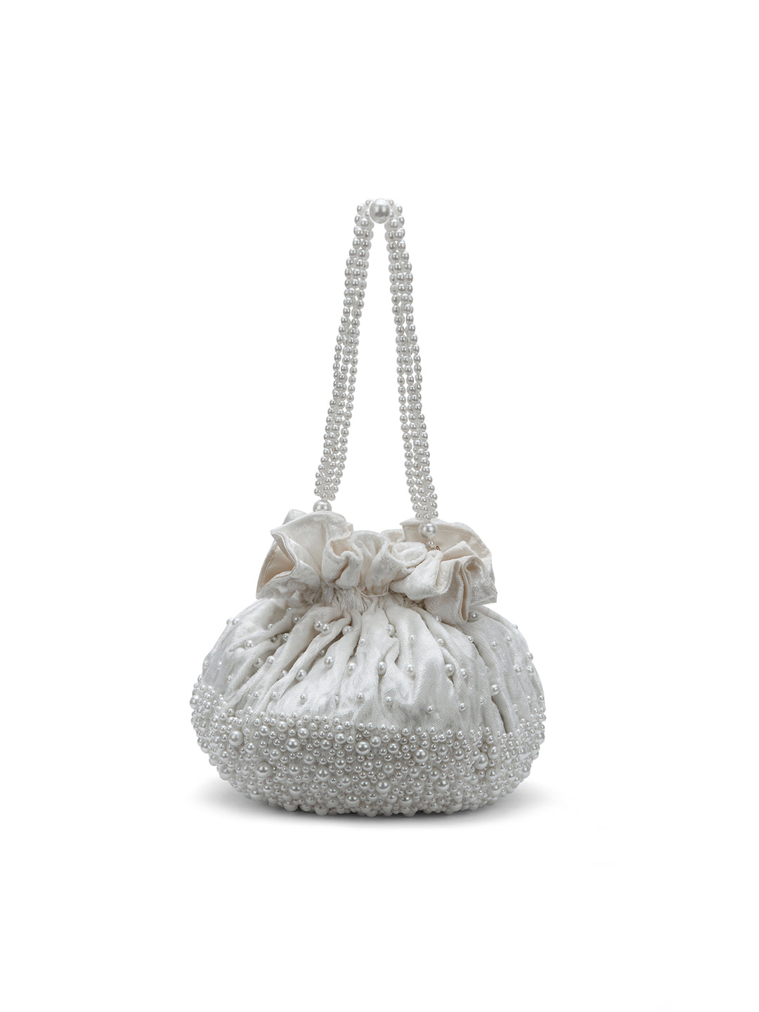 Lowell Beads Large Potli Bag - Handmade Bohemian Clutch Purse for Women - Perfect for Weddings, Parties & Festivals