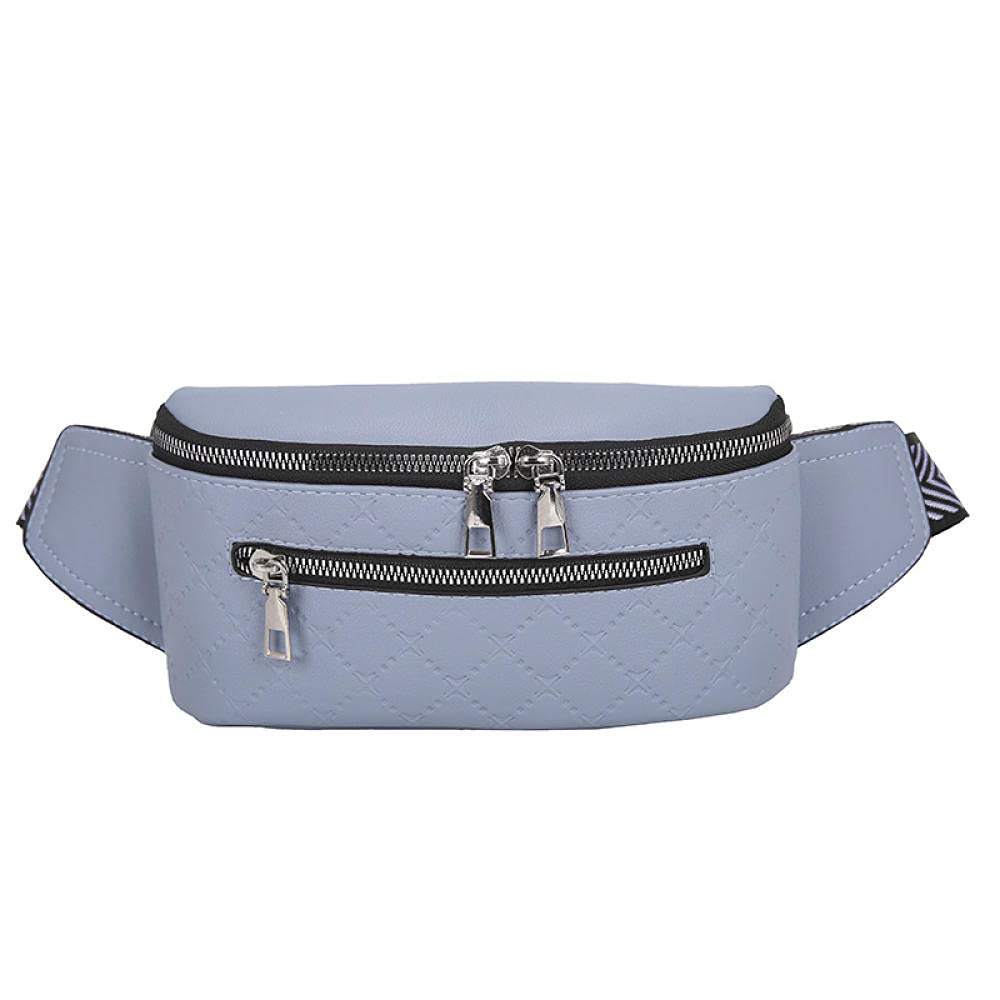 Women's PU Leather Fanny Pack - Fashion Crossbody Chest Bag for Women, Luxury Waist Belt Pack for Travel, Gym & Outdoor Activities