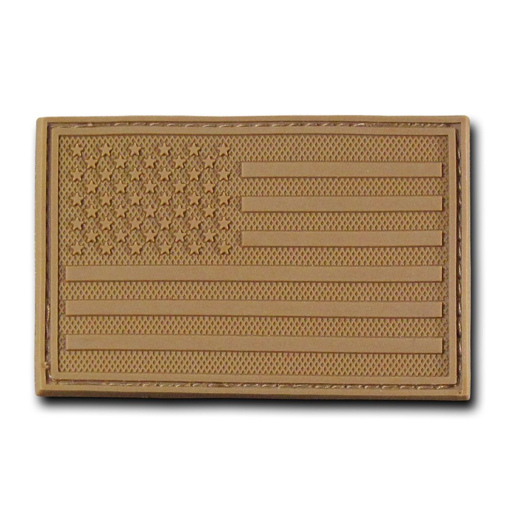 Rapdom Tactical USA Flag Rubber Patch - Patriotic Military Morale Patch for Hats, Jackets & Backpacks - Perfect for Outdoor, Tactical & Everyday Use