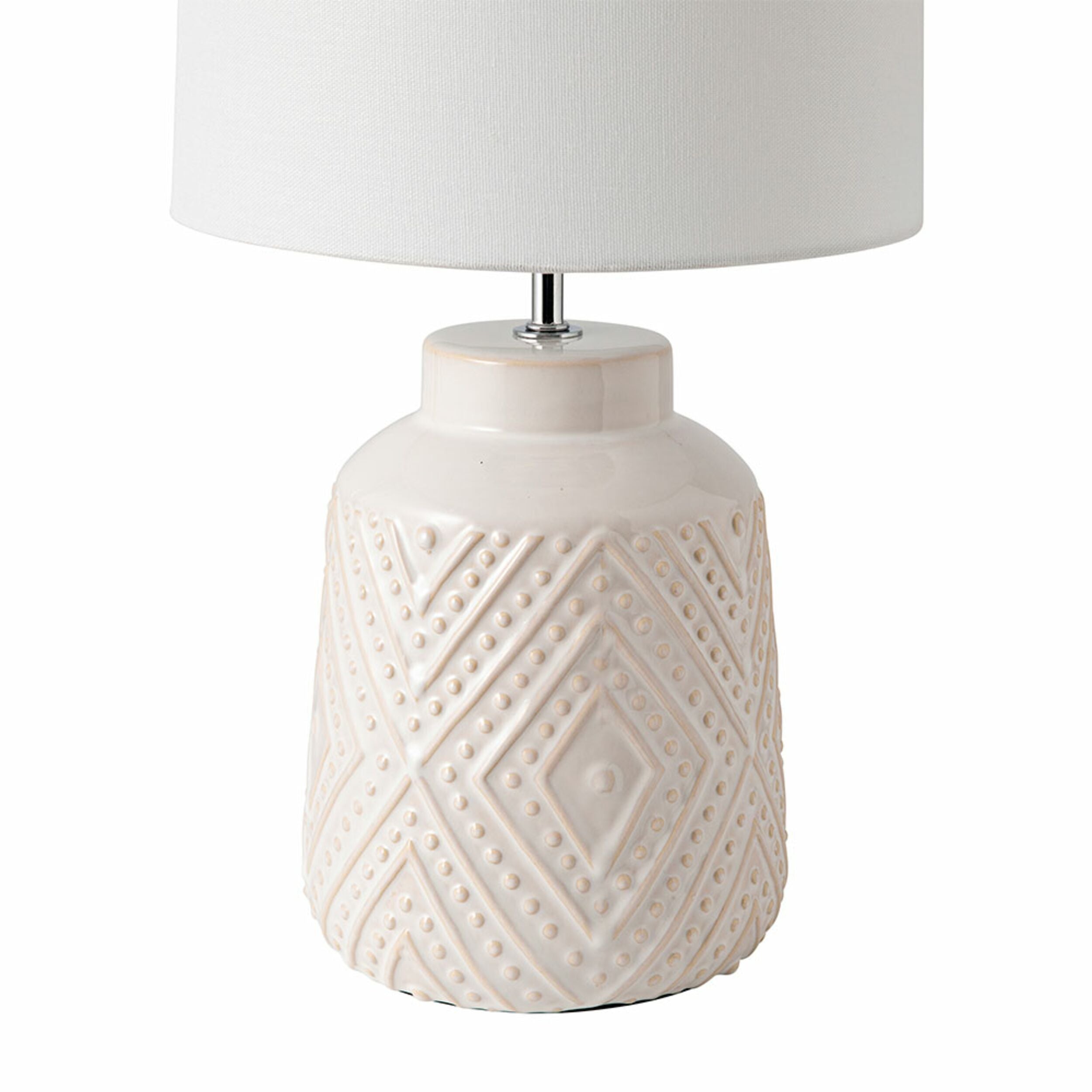 Arianna 46cm Ceramic Table Lamp - Modern Home Decor for Living Room, Bedroom & Office Lighting