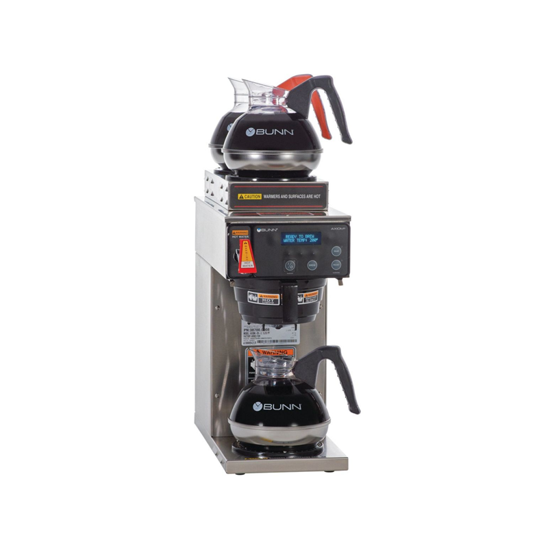 Bunn 38700.6001 AXIOM® 35 3-Tier Commercial Coffee Brewer with 2 Upper & 1 Lower Warmer - Perfect for Offices, Restaurants and Cafes