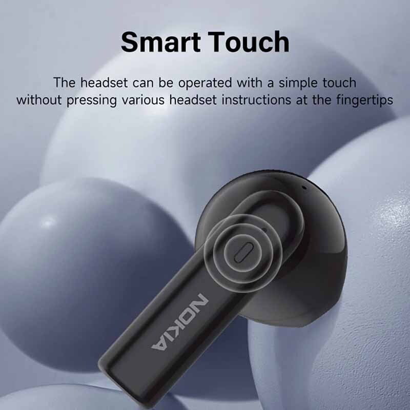 Nokia E3101 Wireless Bluetooth Earphones - Lightweight, Noise Cancelling, 20H Playtime for Gym, Running, Travel & Work