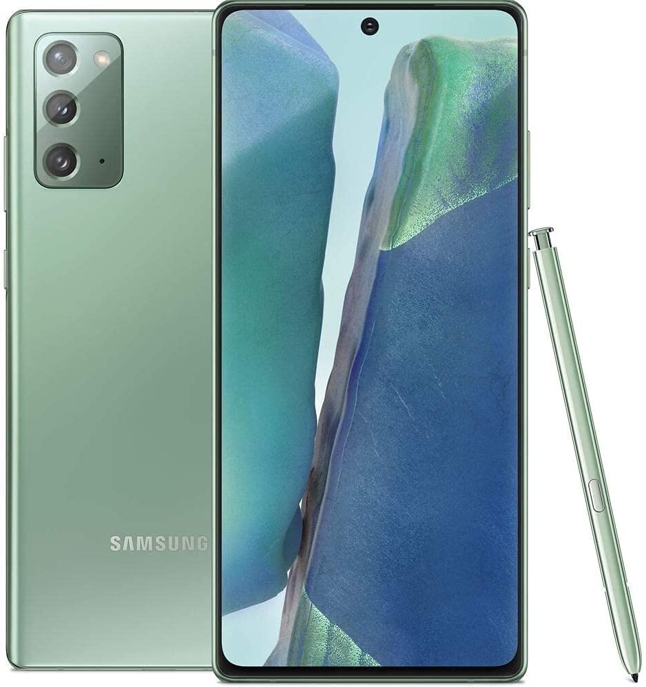 Samsung Galaxy Note 20 5G Smartphone 128GB Mystic Green - AT&T Locked (Certified Renewed) | Fast 5G Speed, S Pen Included, Premium Android Phone for Business & Productivity
