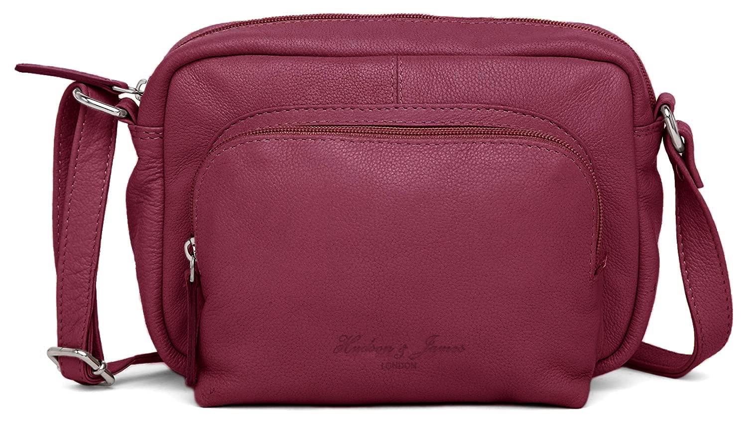 Hudson & James Genuine Leather Women's Crossbody Bag - Stylish Travel Satchel for Work, iPad & Everyday Use | Perfect for Commuting, Office & Weekend Outings