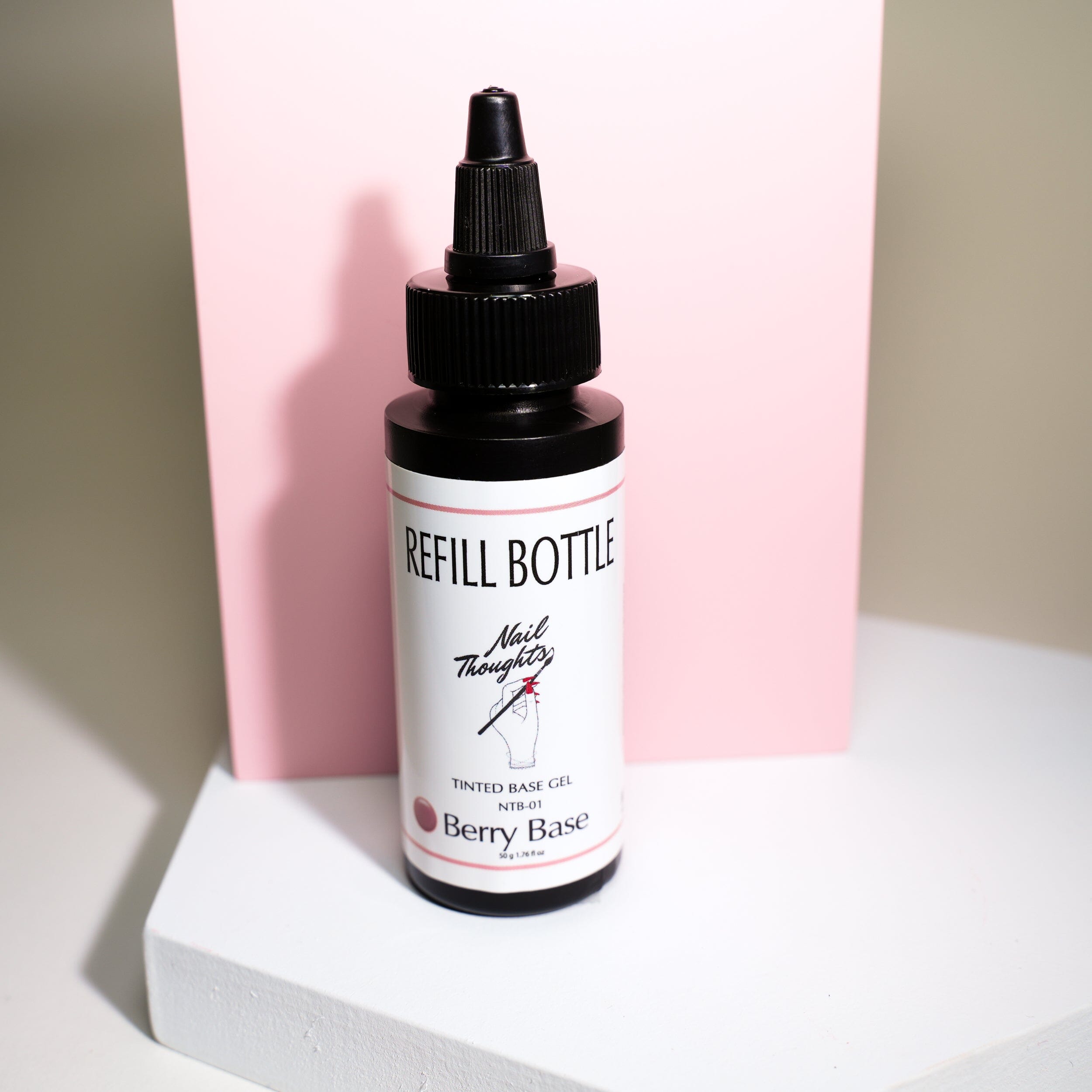 NTB R01 Berry Base Gel Polish - 50g Long-Lasting Nail Polish for Manicures & Pedicures - Perfect for Home Nail Art, Salon Use & DIY Nail Designs