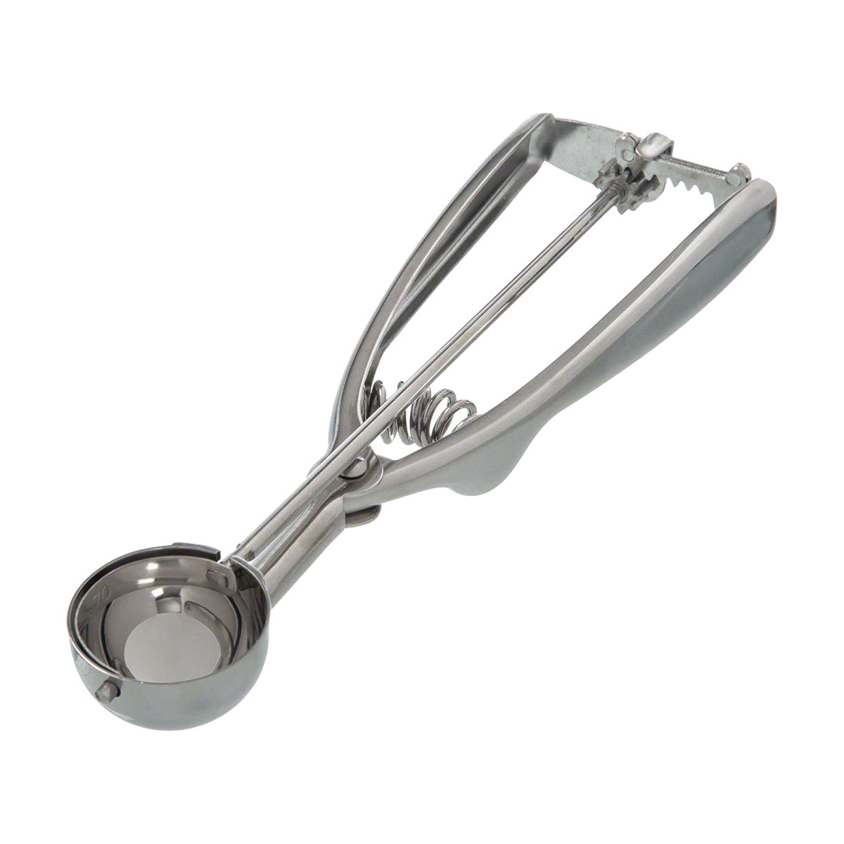 Ambidextrous Stainless Steel #70 Cookie Scoop - 1/2 oz Portion Control Disher for Baking, Ice Cream, Cupcakes & Melon Balls - Commercial Kitchen & Home Use