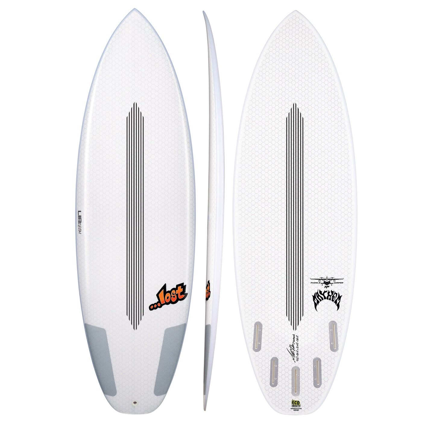 Libtech Lost Puddle Jumper HP 5'6 Surfboard - Futures Fin Compatible for High Performance Surfing | Perfect for Small Waves and Everyday Surf Sessions