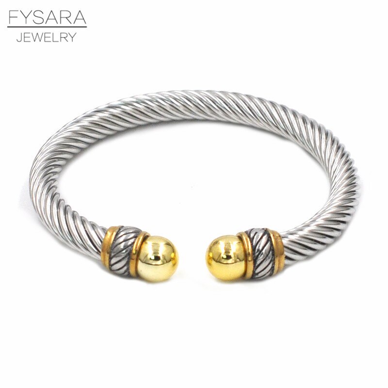 Twisted Cable Wire Bangle Cuff Bracelets for Women - Fashion Jewelry for Casual & Formal Wear - Perfect for Office, Party & Everyday Accessories