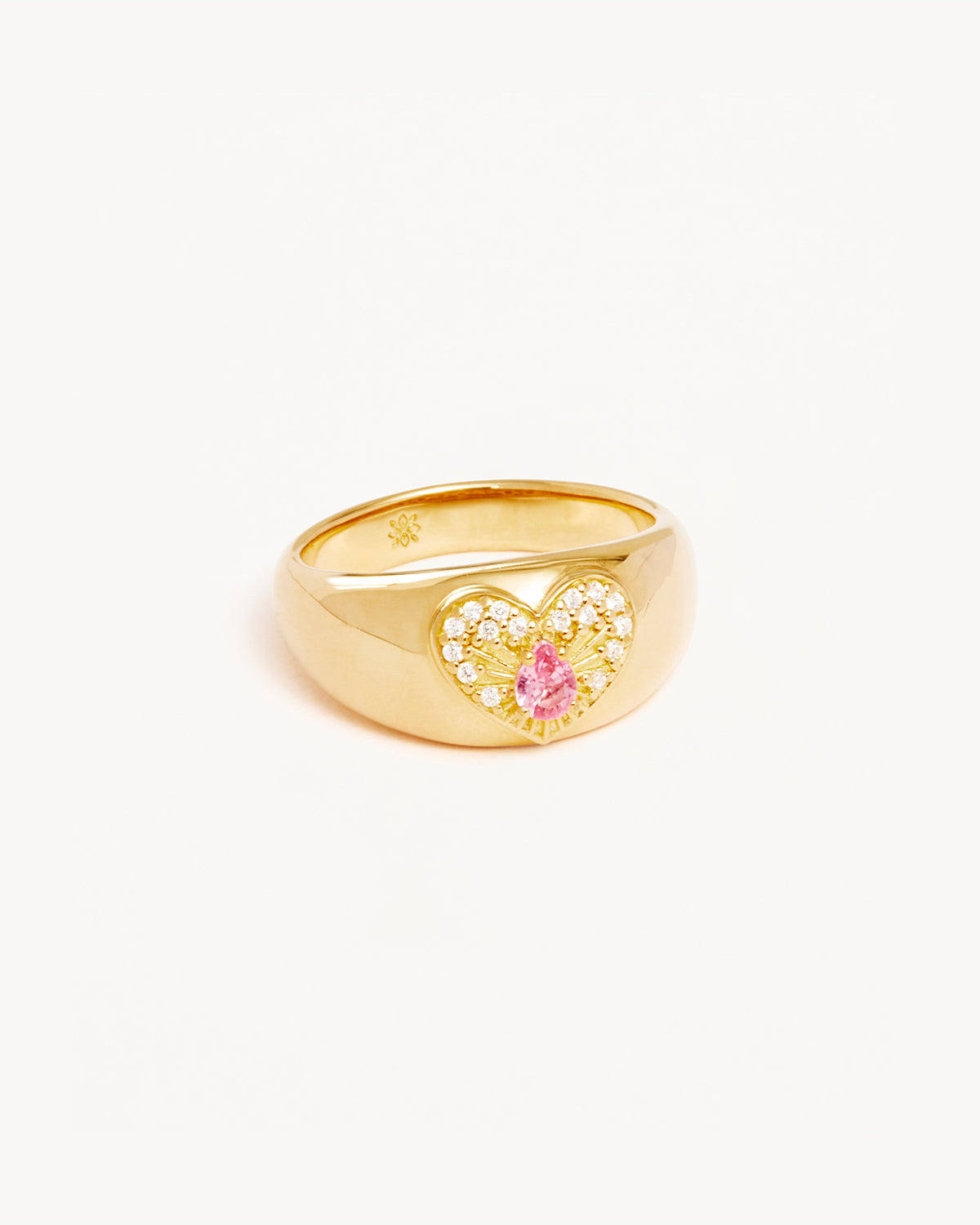 18K Gold Vermeil Heart Ring for Women - Elegant & Dainty Jewelry Gift for Valentine's Day, Anniversary & Special Occasions