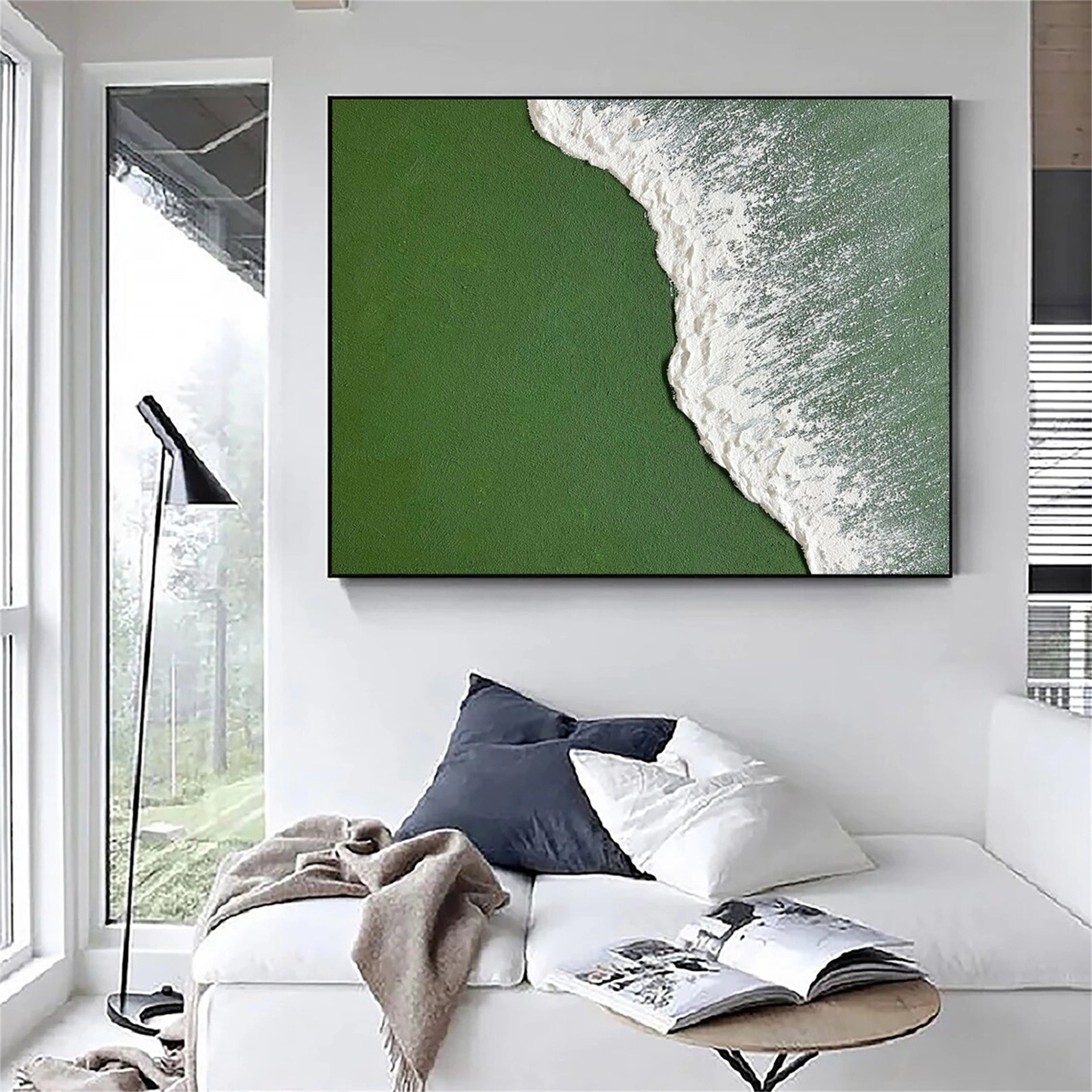 Ocean and Sky Painting #OS 091 - Stunning Seascape Wall Art for Home & Office Decor - Perfect for Living Room, Bedroom or Beach House