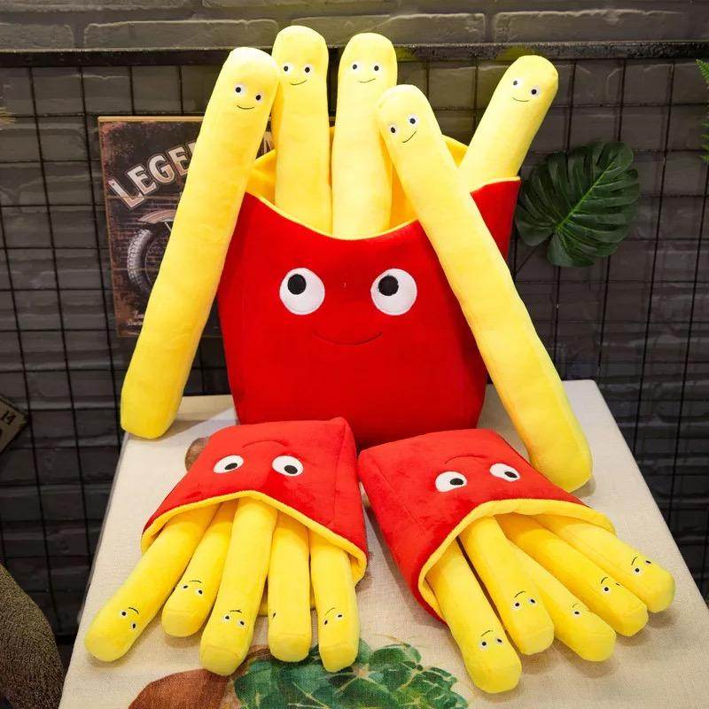 Burger and French Fries Plush Toy - Cute Fast Food Stuffed Animals for Kids, Gift, and Home Decor | Perfect for Playtime, Birthday Gifts & Themed Room Decor