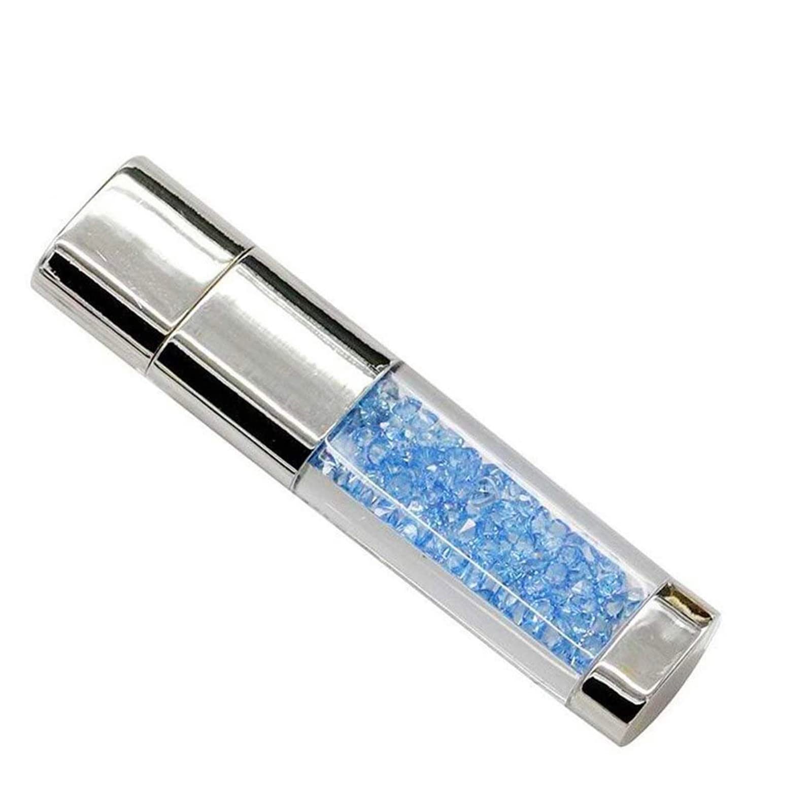 FeliSun Kristall USB 3.0 Flash Drive 32GB - High Speed External Memory Stick for PC, Laptop, Mac - Perfect for Birthday Gifts, Wedding Favors, Office & School Use (Azure Blue)