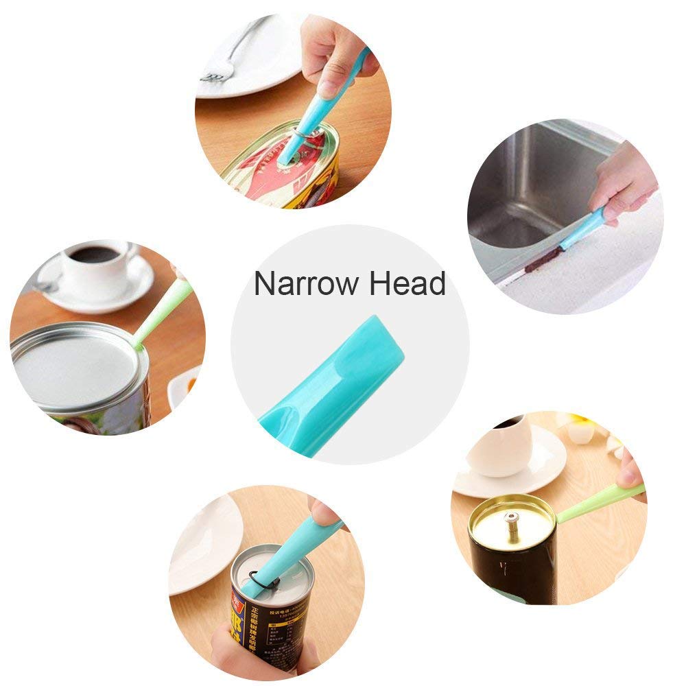 3-Pack Multipurpose Cleaning Scraper Tools - Non-Scratch Hard Plastic Scraper for Kitchen, Sticker & Gum Removal - Perfect for Countertops, Windows, Tiles & Appliances Cleaning