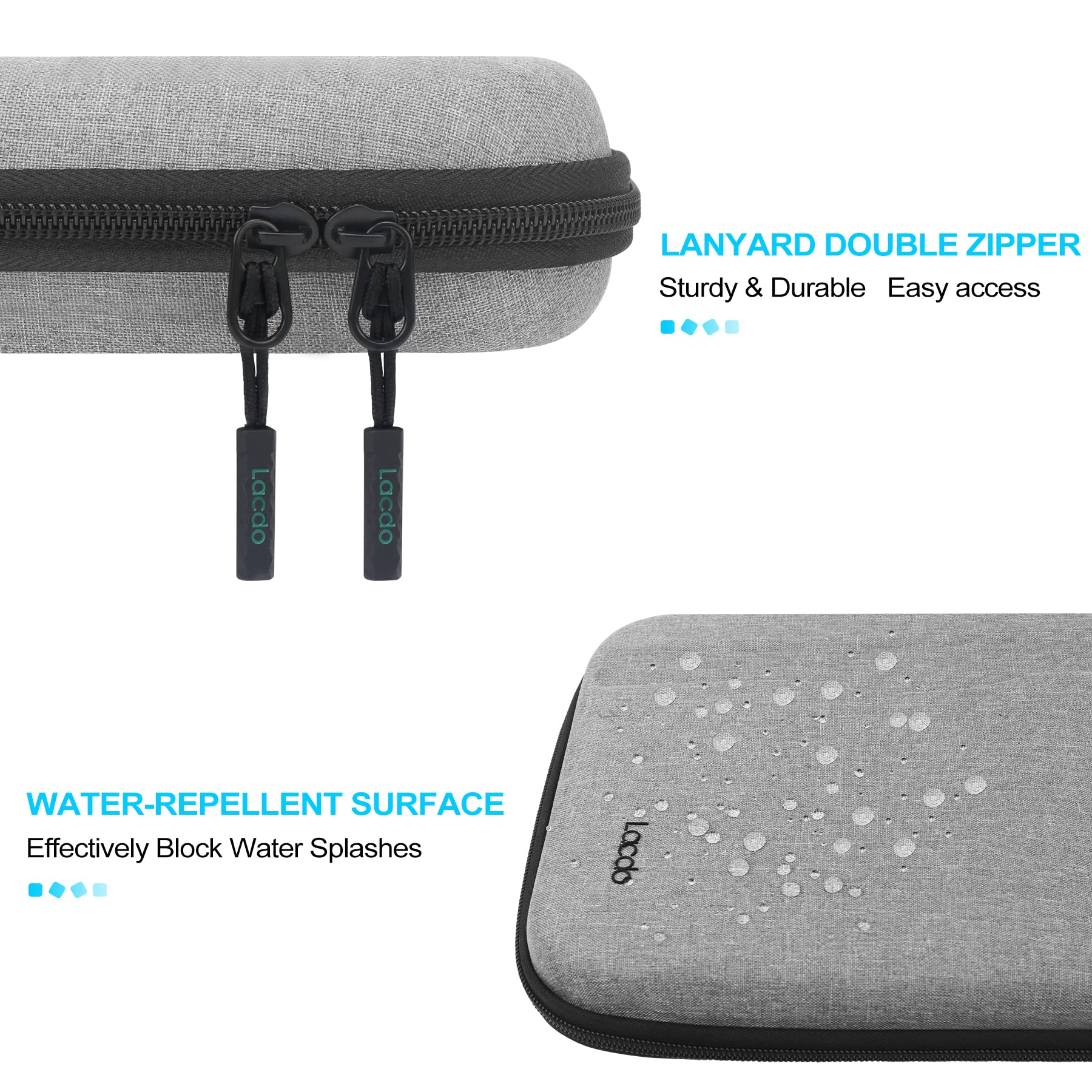Lacdo 11 Inch Hard Tablet Sleeve Case - Compatible with iPad Pro M4/Air M3 M2/A16, 10.9