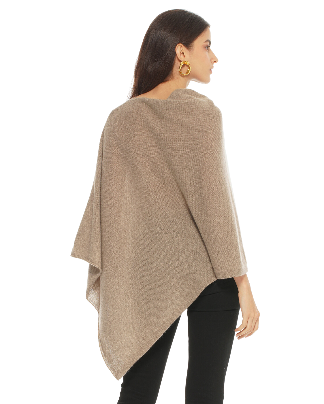 Luxury Women's Pure Cashmere Poncho - Soft & Warm Lemon Yellow Shawl Wrap for Fall & Winter | Perfect for Office, Travel & Casual Outfits