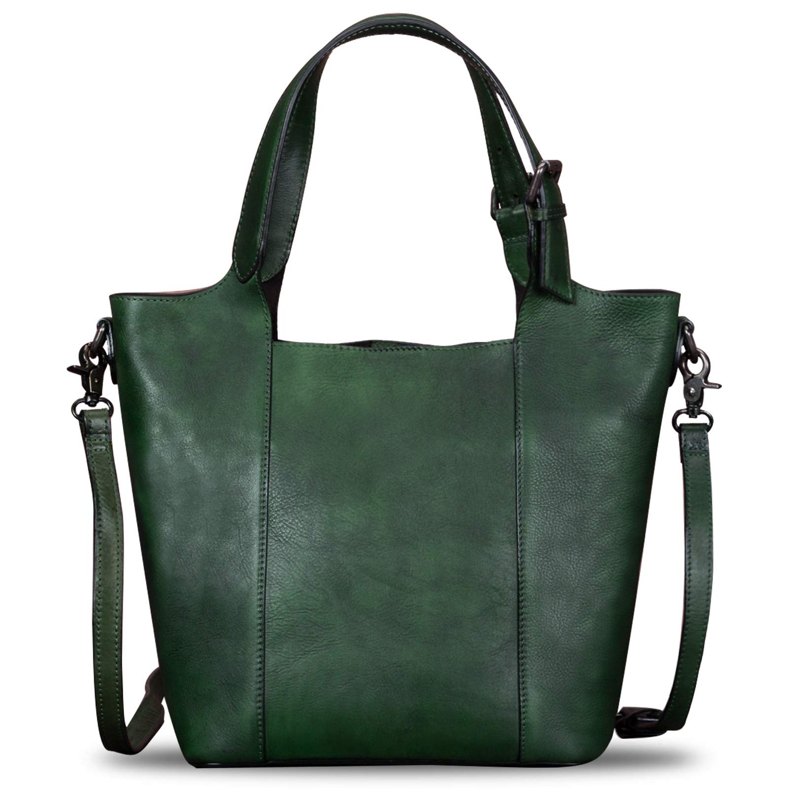 Genuine Leather Handbag for Women - Vintage Handmade Cowhide Shoulder Bag Purse, Tote Satchel with Crossbody & Top Handle | Perfect for Work, Travel & Everyday Use