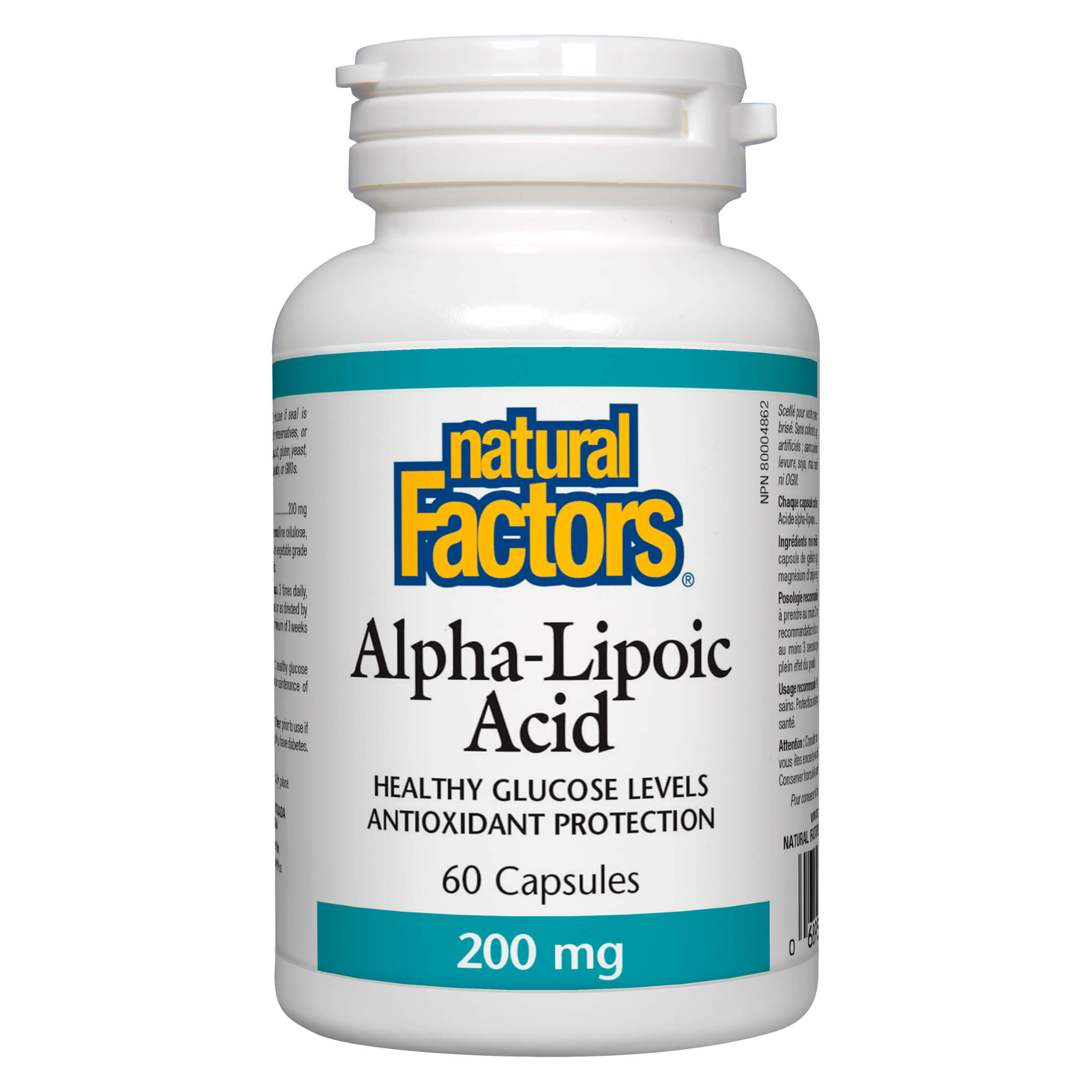 Alpha Lipoic Acid 200mg Supplement - Antioxidant Support for Nerve Health & Blood Sugar - Vegan Capsules for Daily Wellness & Energy Boost