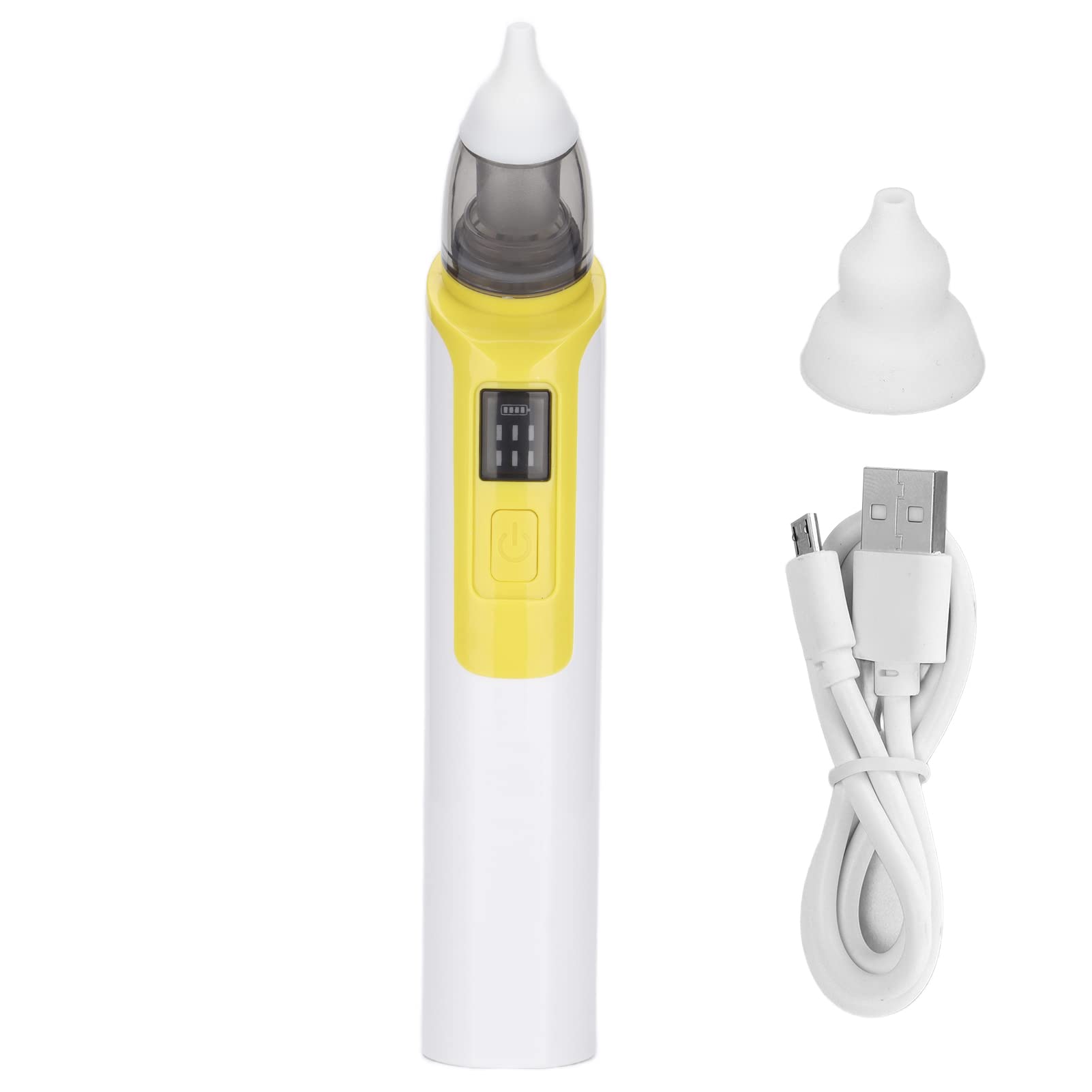 Baby Nasal Aspirator - Waterproof Detachable Soft Silicone Nose Sucker Cleaner for Infants & Newborns (Yellow) | Gentle Nasal Care for Congestion Relief | Perfect for Home, Travel & Nursery Use