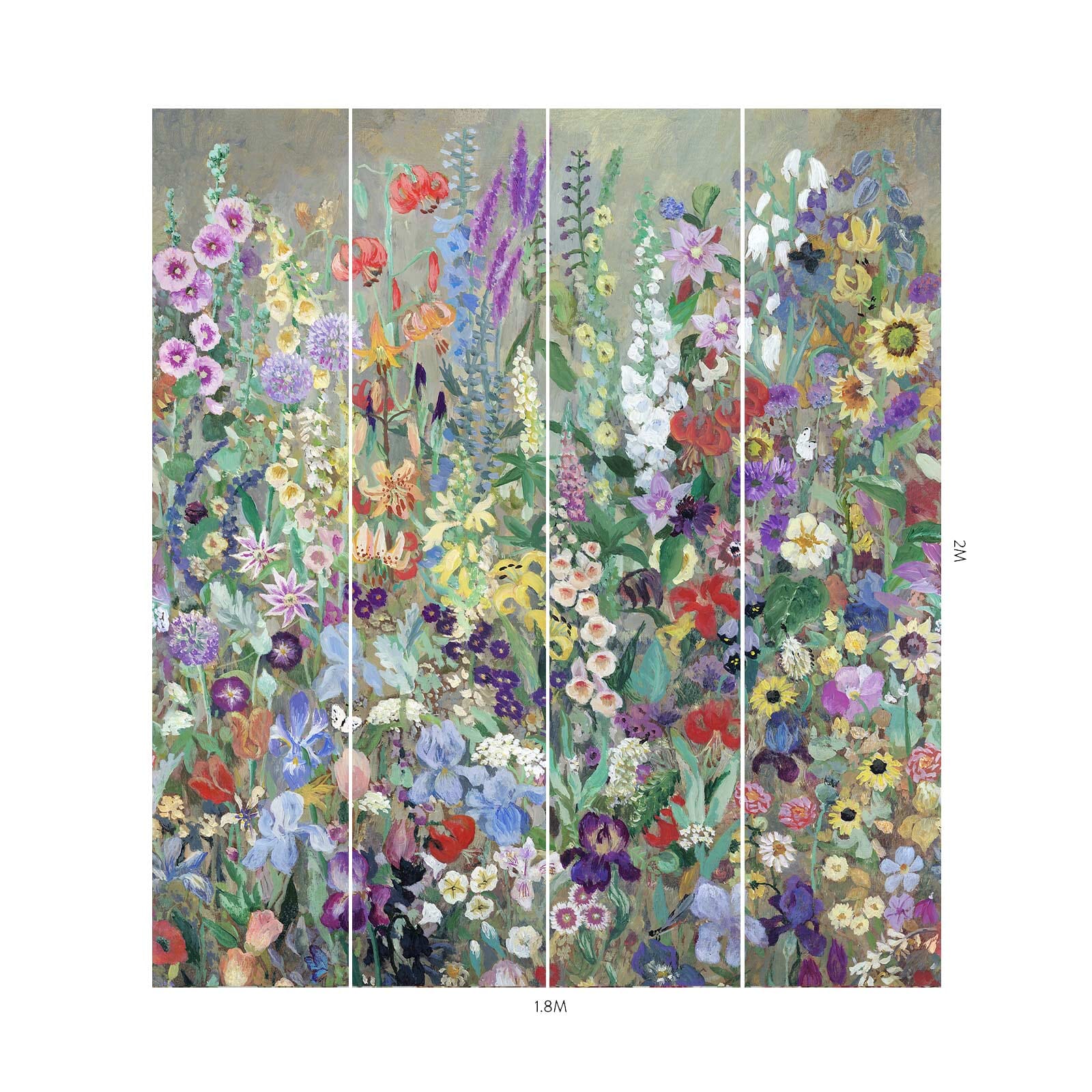 FLORIBUNDA MAGNA Premium Peel and Stick Wallpaper - Self-Adhesive Removable Wallpaper for Bedroom, Living Room, and Nursery - Zenith Collection