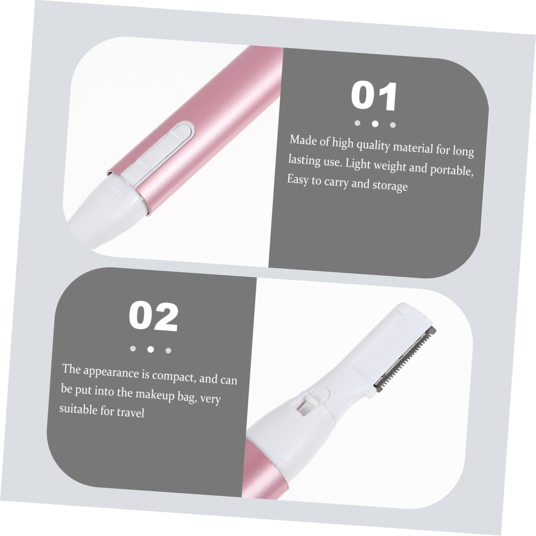 Electric Eyebrow Razor & Body Hair Trimmer for Women & Men - Pink Mini Shaver, Rechargeable & Painless - Perfect for Eyebrow Shaping, Facial Hair Removal & Smooth Skin Care at Home or Travel