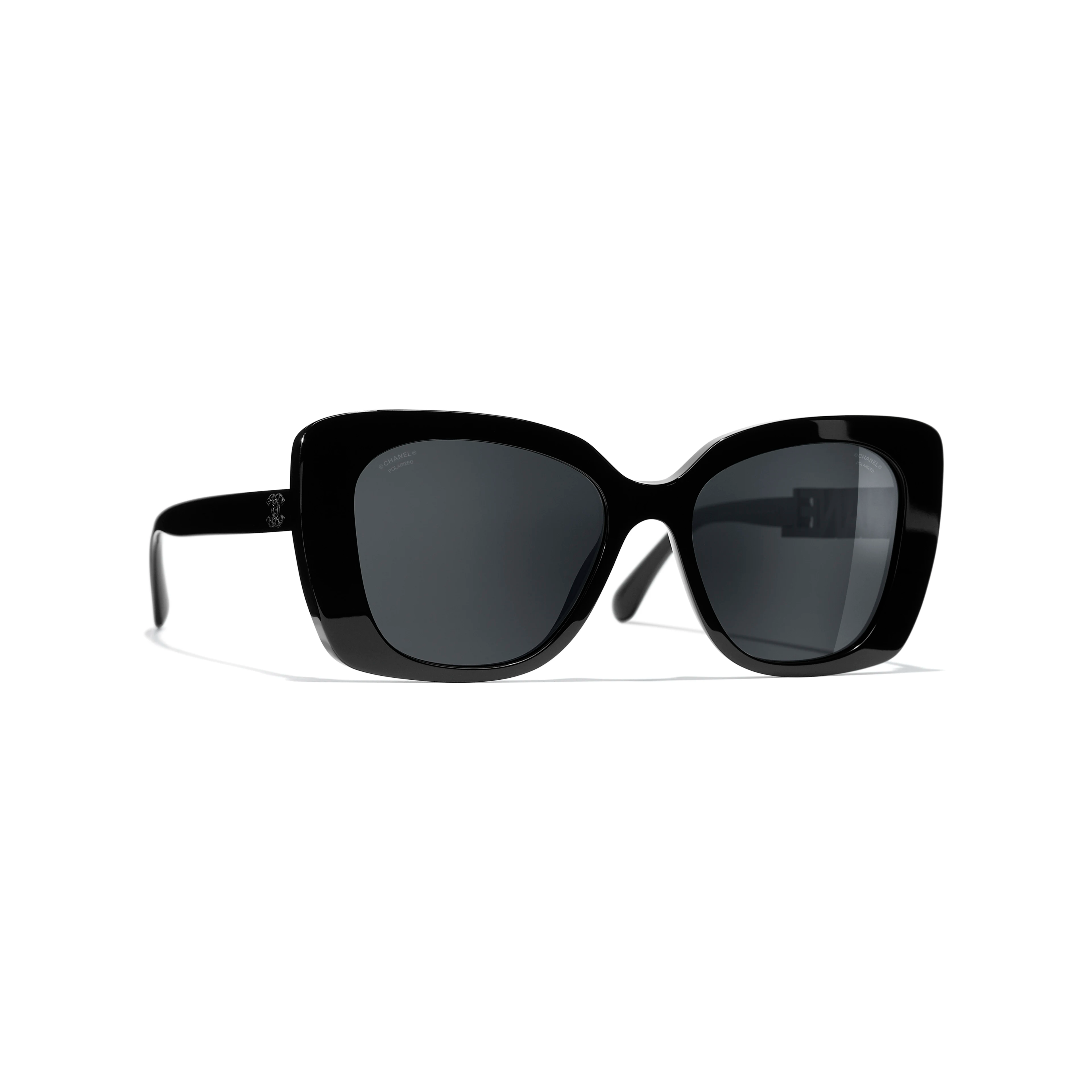 CHANEL Square Sunglasses Black - Premium UV Protection Fashion Shades for Women - Perfect for Beach, Driving & Summer Outdoor Activities