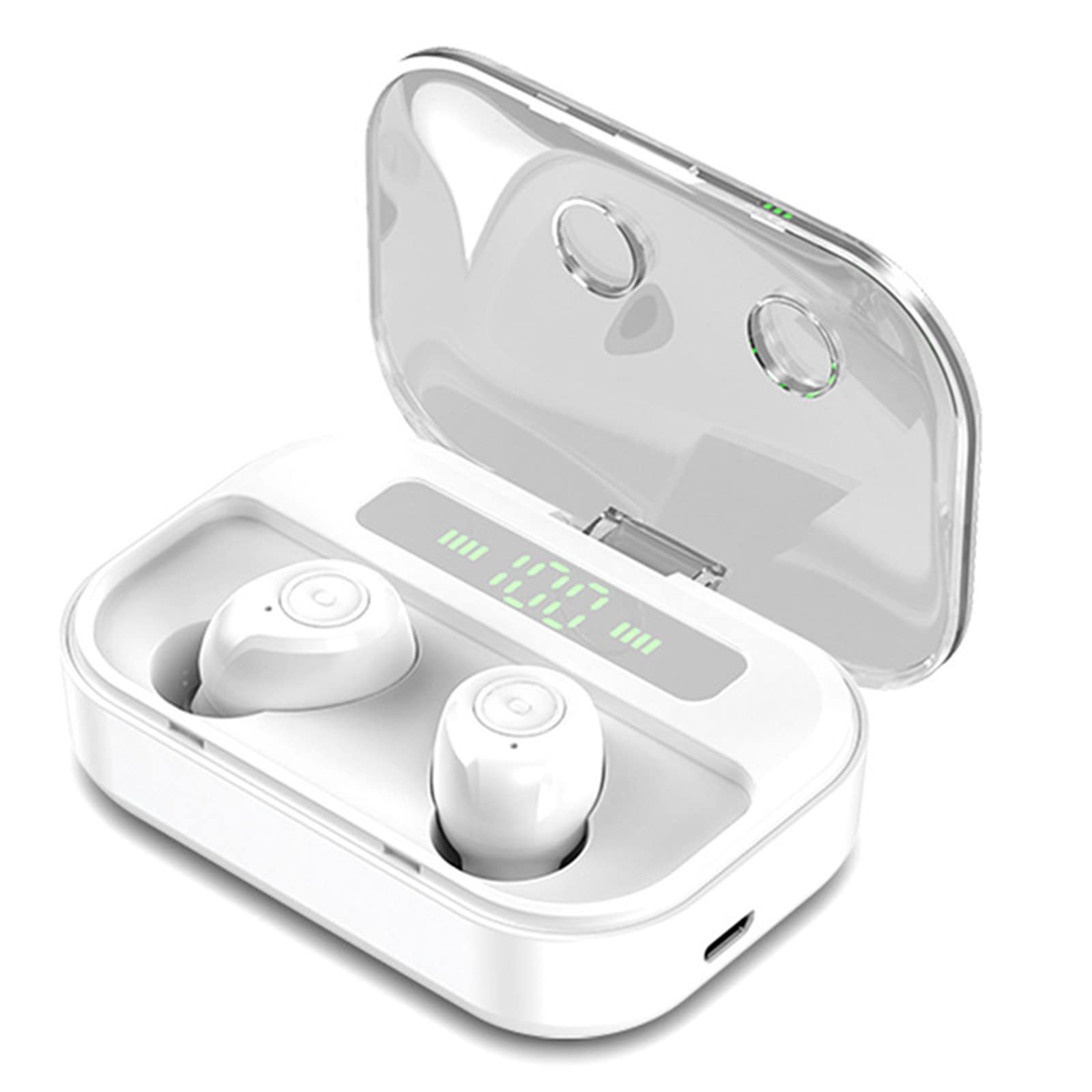 TG01 Wireless Bluetooth 5.0 Earbuds - Mini Twin Sport Headphones with Portable Charging Case | Perfect for Running, Gym Workouts & Outdoor Activities