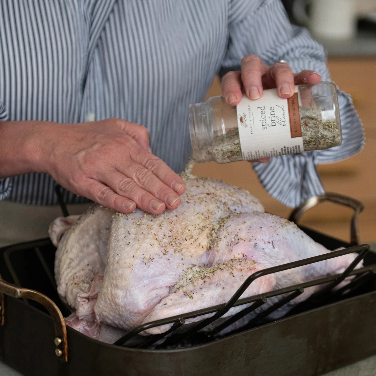 Premium Spiced Brine Blend for Meat & Seafood - All-Natural Seasoning for Smoking, Grilling & Roasting - Perfect for Thanksgiving Turkey, BBQ Ribs & Holiday Meals