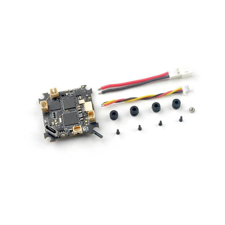Happymodel BeecoreX FR Brushed F4 Flight Controller with ESC, VTX, RX & OSD for Tiny Whoop Drones (Inductrix, E010, E010S) - Frsky Receiver Compatible - Perfect for FPV Racing and Indoor Drone Flying