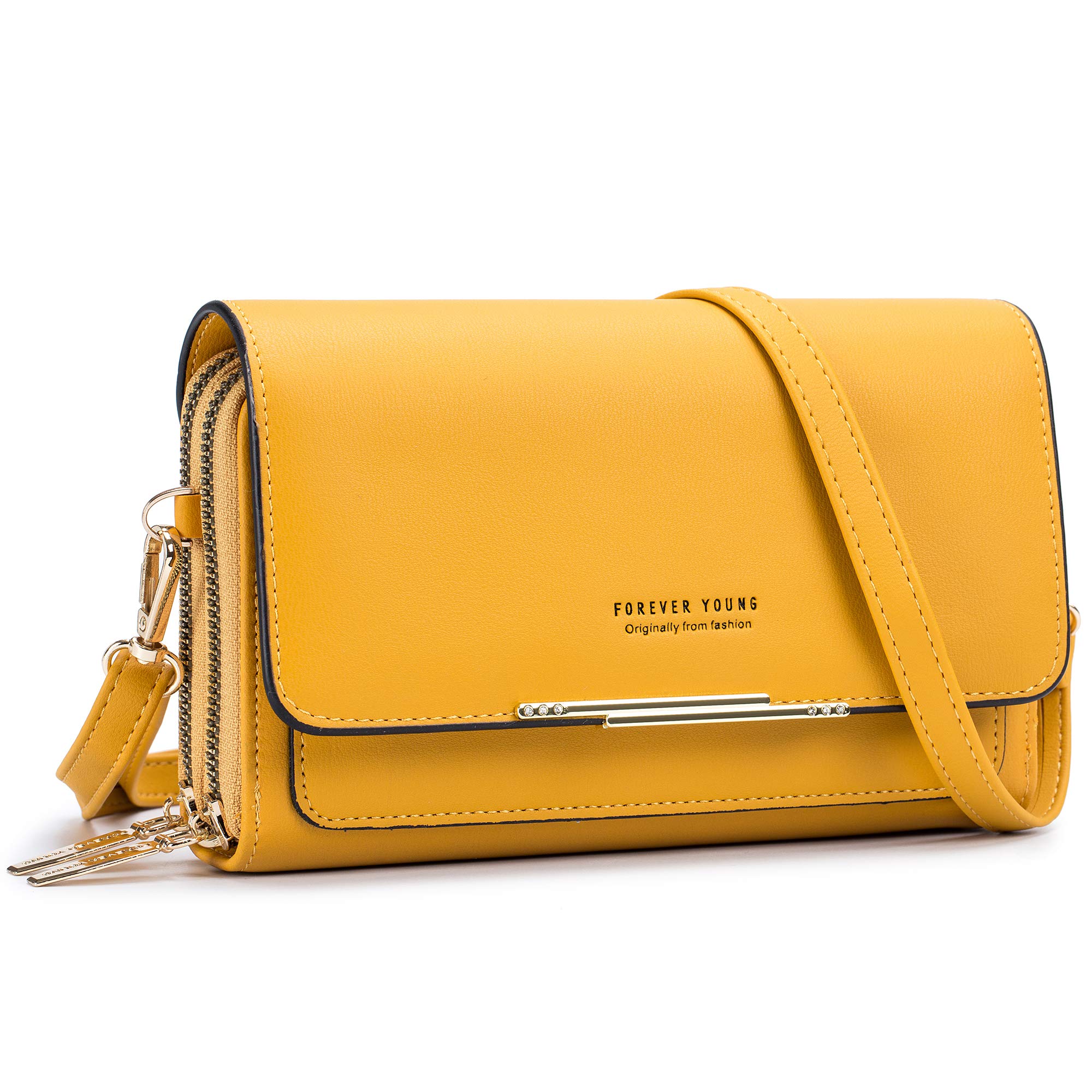 Stylish Roulens Small Crossbody Bag for Women - Compact Phone Purse with Multiple Credit Card Slots & RFID Protection | Perfect for Everyday Use, Travel, and Running Errands
