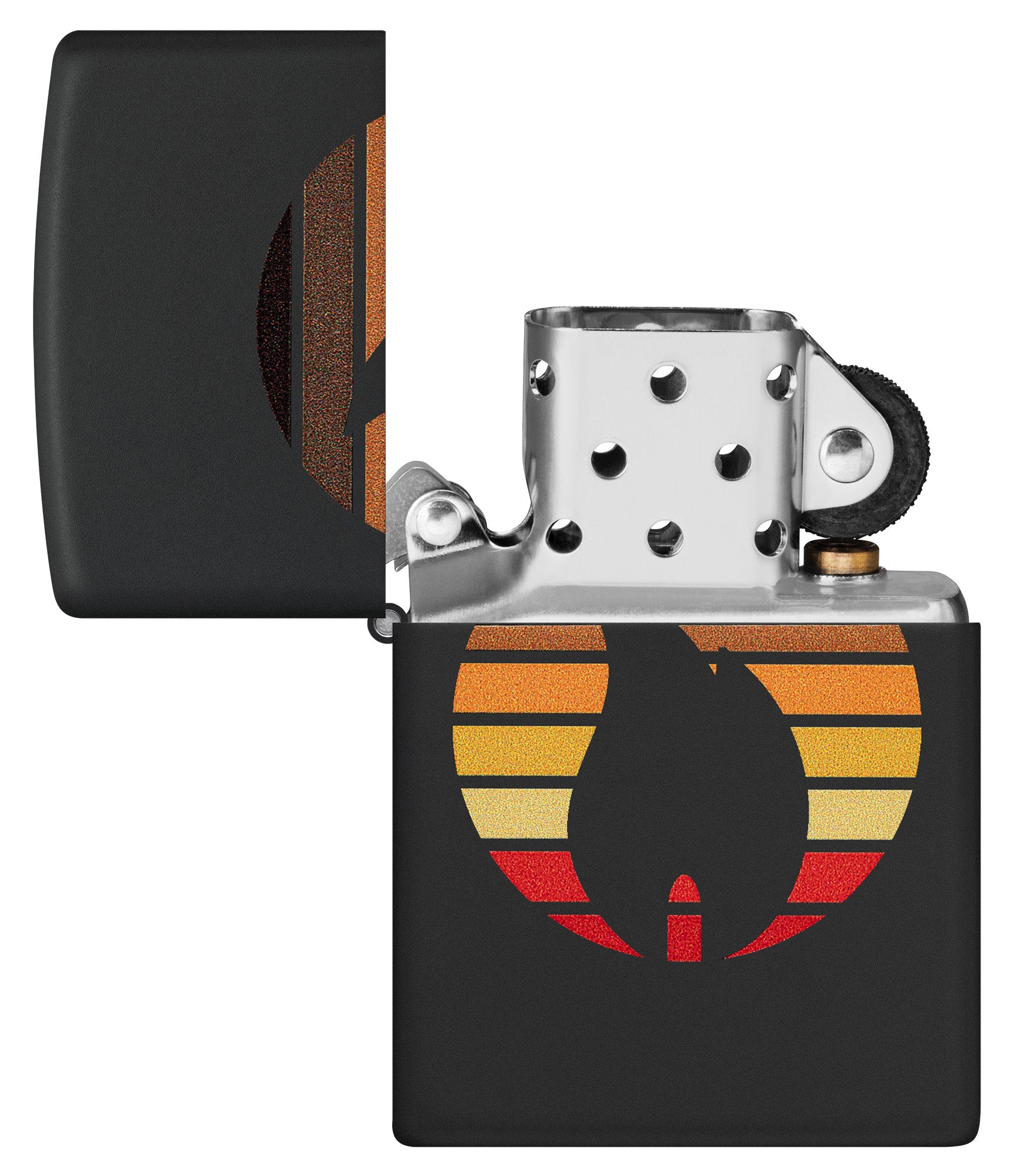 Colorblock Zippo Lighter - Stylish Windproof Metal Lighter with Unique Color Block Design - Perfect for Outdoor Camping, Hiking & Everyday Carry