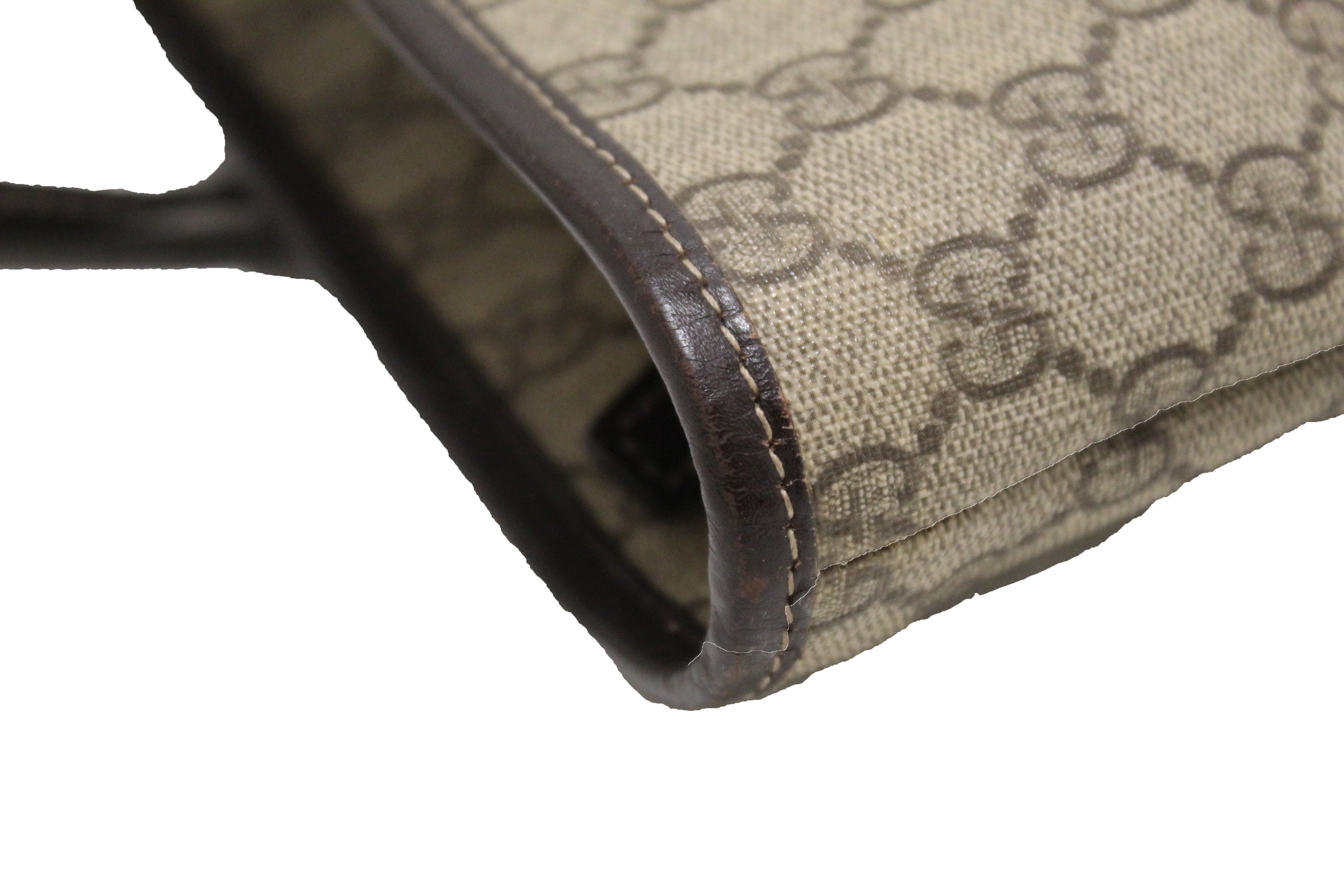 Authentic Gucci GG Supreme Brown Shoulder Tote Bag for Women - Luxury Designer Handbag for Work, Travel & Everyday Use