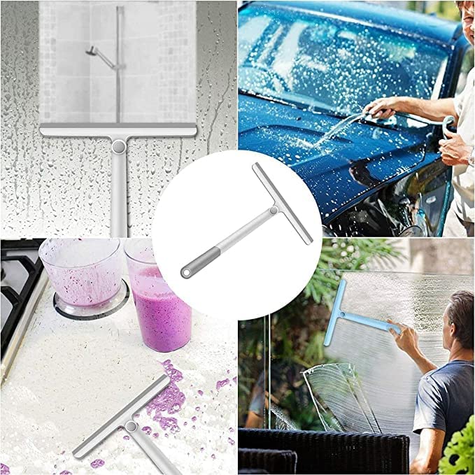 360° Rotatable KBS Kitchen Wiper & Bathroom Squeegee - Multi-Surface Cleaning Tool for Floors, Windows, Glass & Countertops - Smart Home Improvement Gadget (Pack of 1) - Perfect for Kitchen, Bathroom & Office Cleaning