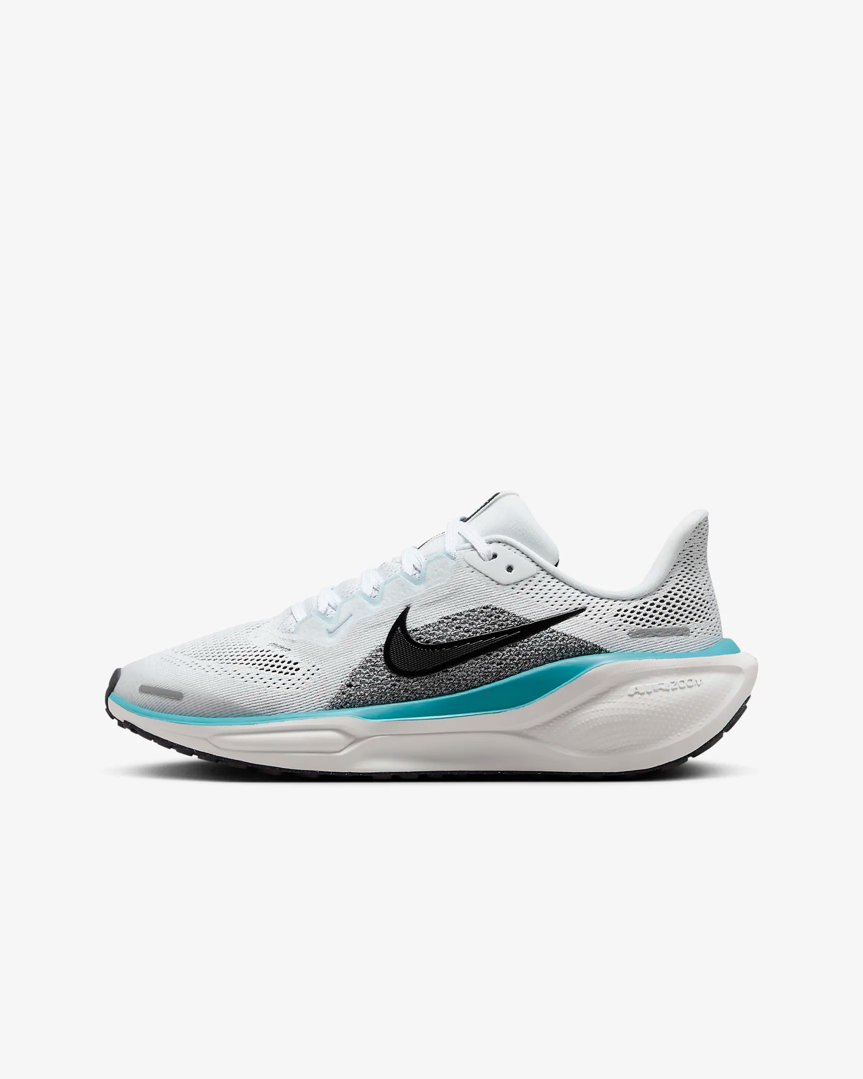 Nike Kids Air Zoom Pegasus 41 Running Shoes - White/Black/Dusty Cactus/Glacier Blue - Lightweight & Breathable for Boys & Girls - Perfect for School, Sports & Daily Activities