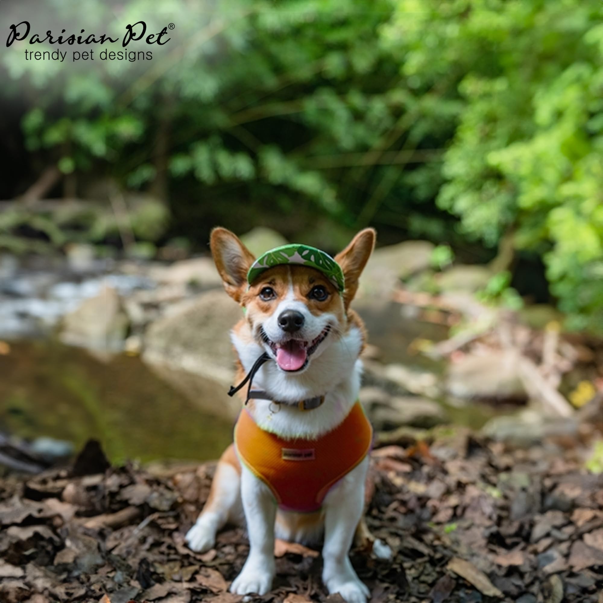 Parisian Pet Orange Adjustable No-Pull Dog Harness - Soft Padded Cooling Vest for Small Dogs - Perfect for Walking, Running & Hiking - Lightweight & Breathable for Outdoor Adventures