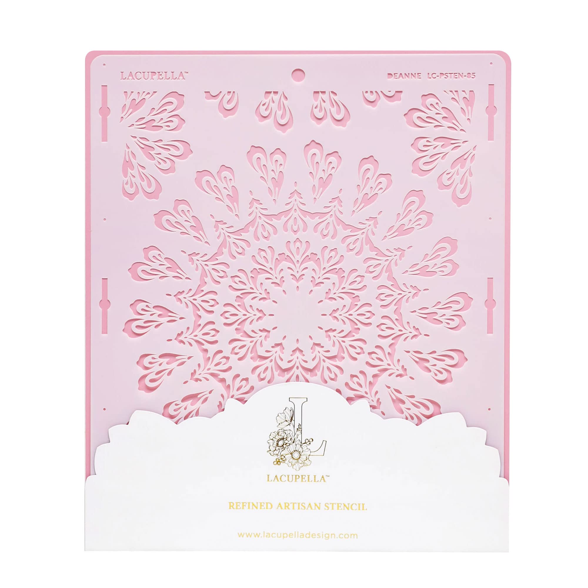 Deanne Cake Stencil for Buttercream, Royal Icing & Ganache - Reusable Baking Decorating Template for Cake Painting, Cookie Art & DIY Crafts - Perfect for Birthday, Wedding & Party Dessert Decorations