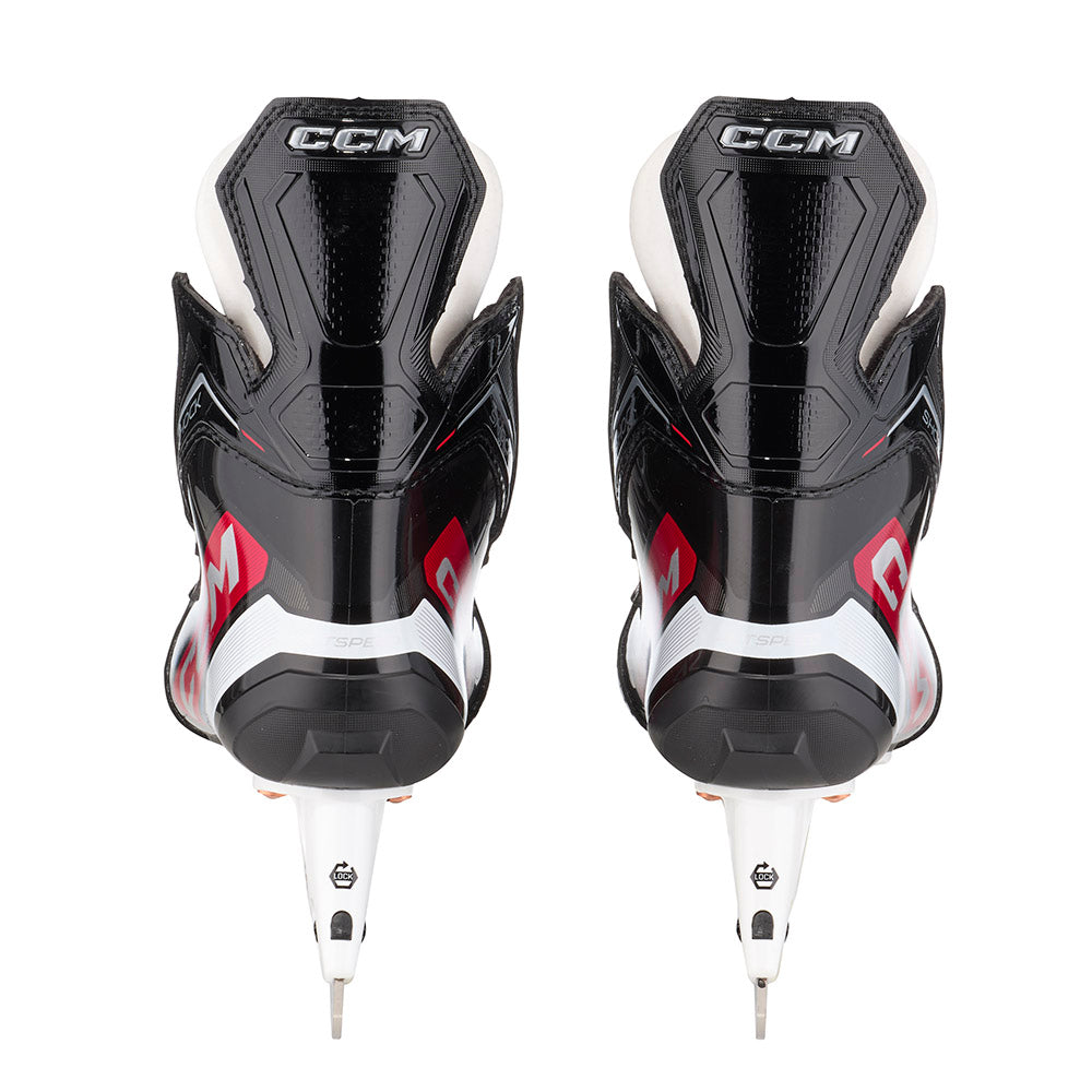CCM Jetspeed Shock 2023 Junior Ice Hockey Skates - Lightweight Performance Skates for Youth Players - Perfect for Competitive Games & Practice Sessions