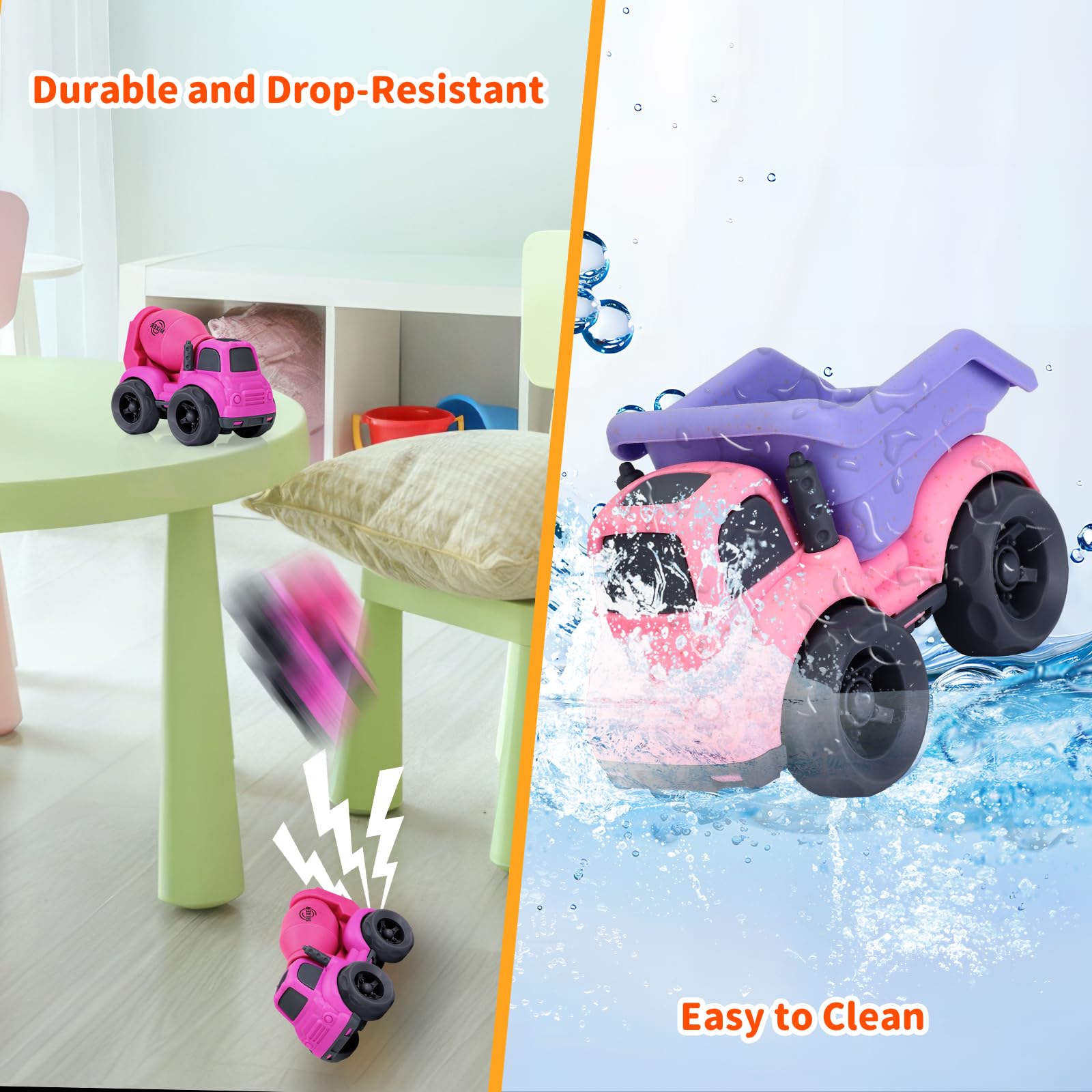 BPA Free Dump Truck Toys for 1-3 Year Olds - Outdoor Play & Birthday Gifts