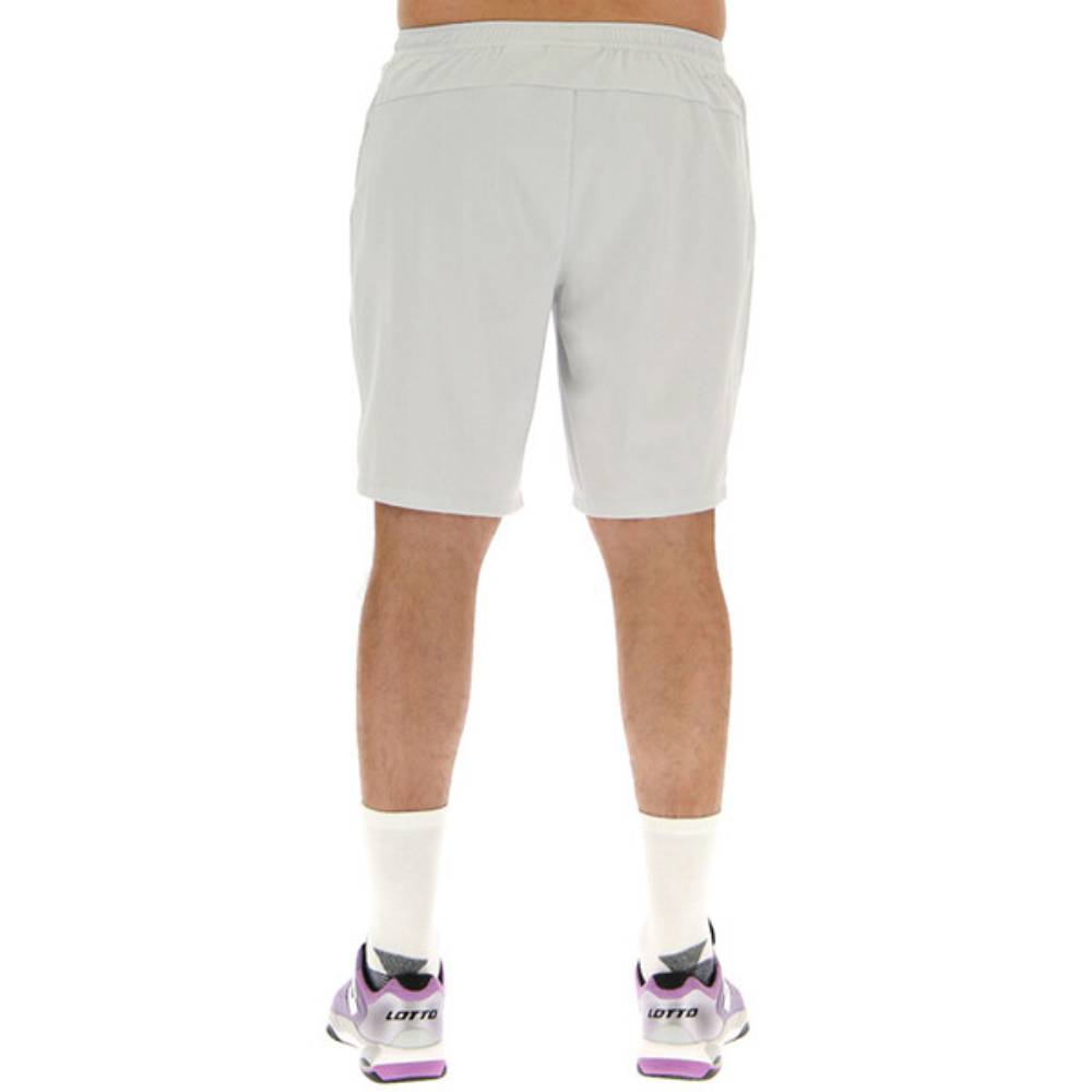 Lotto Men's Top II 9-Inch Shorts - Grey | Comfortable Athletic Shorts for Running, Gym & Casual Wear