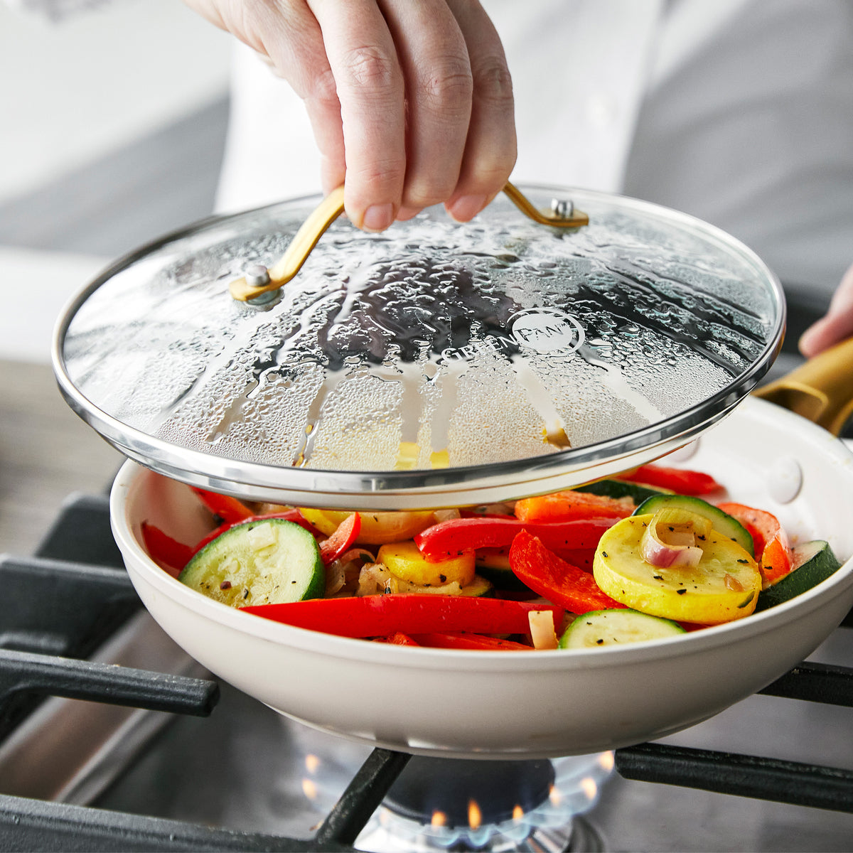 GreenPan Reserve 8-Inch Non-Tick Glass Lid - Premium Oven-Safe Cookware Cover for Frying Pans & Saucepans - Perfect for Baking, Simmering & Food Storage