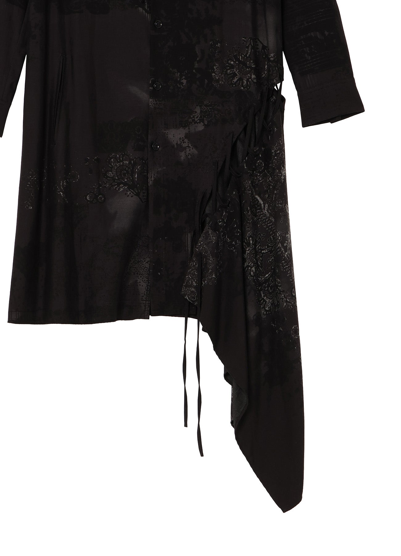 Stylish CU/Twill Lace Design PT Lace-Up Blouse for Women - Elegant Fashion Top for Casual Outings, Dates, and Office Wear