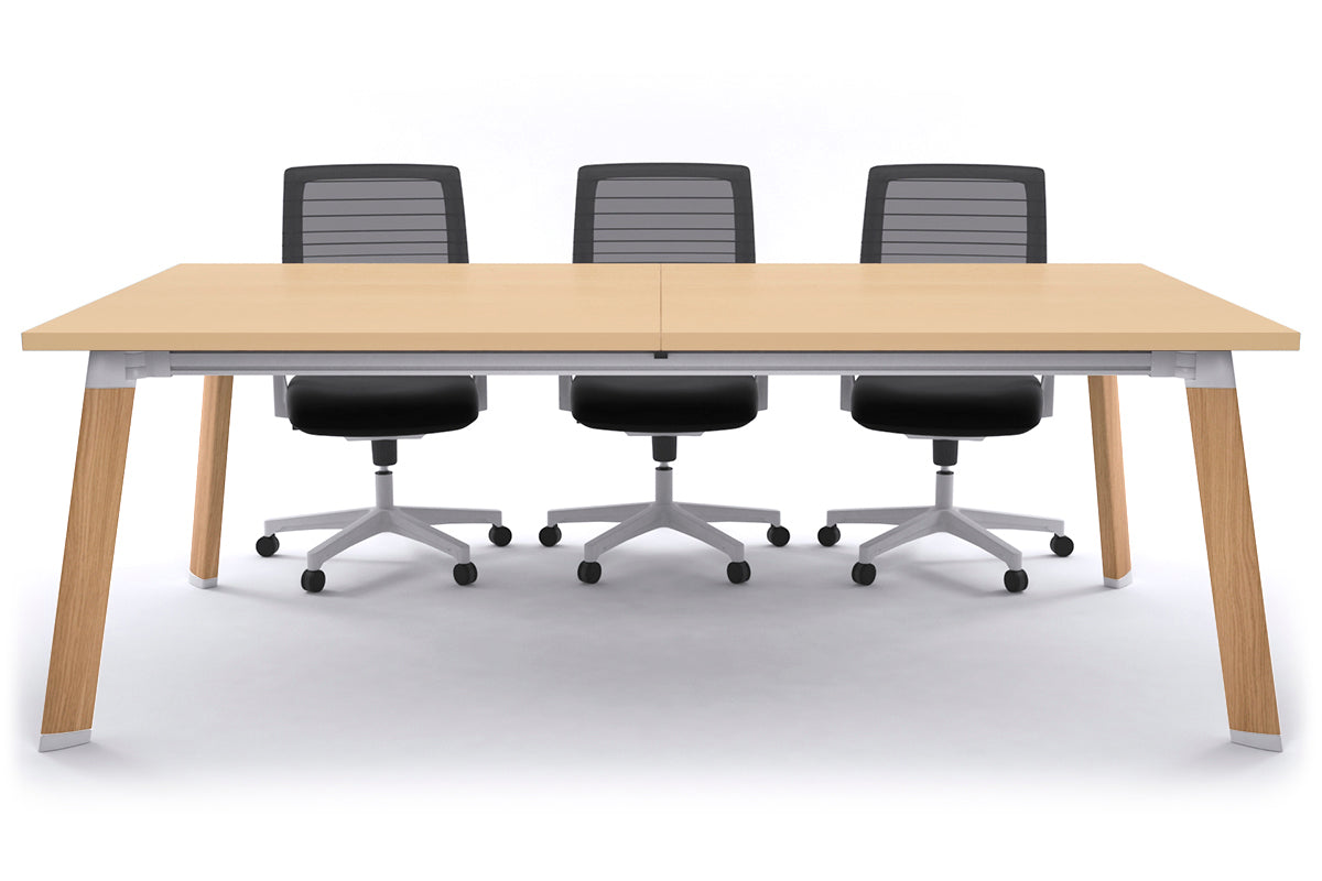 Adjustable Switch Meeting Room Table 2400L x 1200W - Modern Conference Table for Office Meetings & Collaborative Workspaces