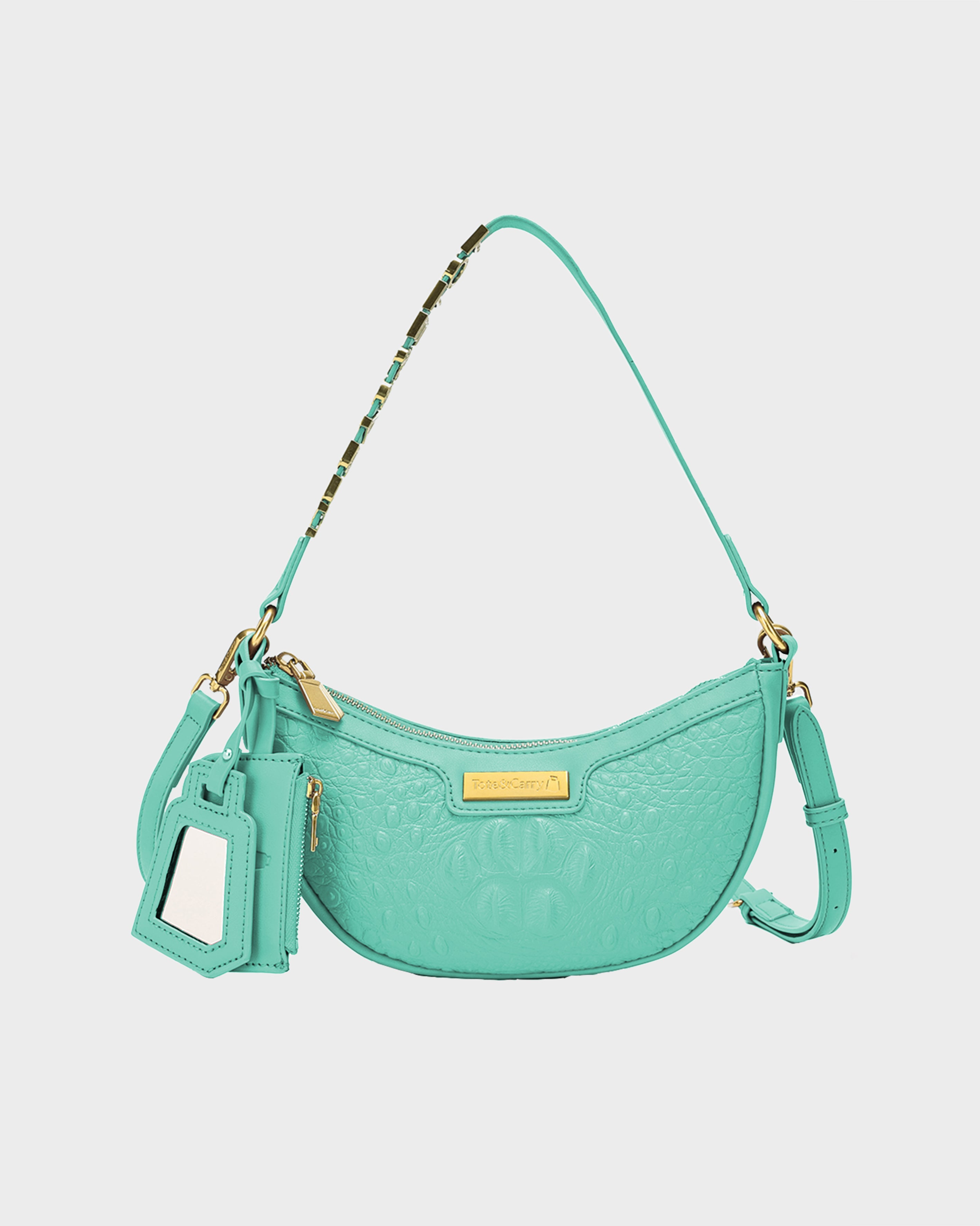 Stylish Mint Green Shoulder Purse for Women - Trendy Crossbody Bag for Everyday Use, Travel & Shopping