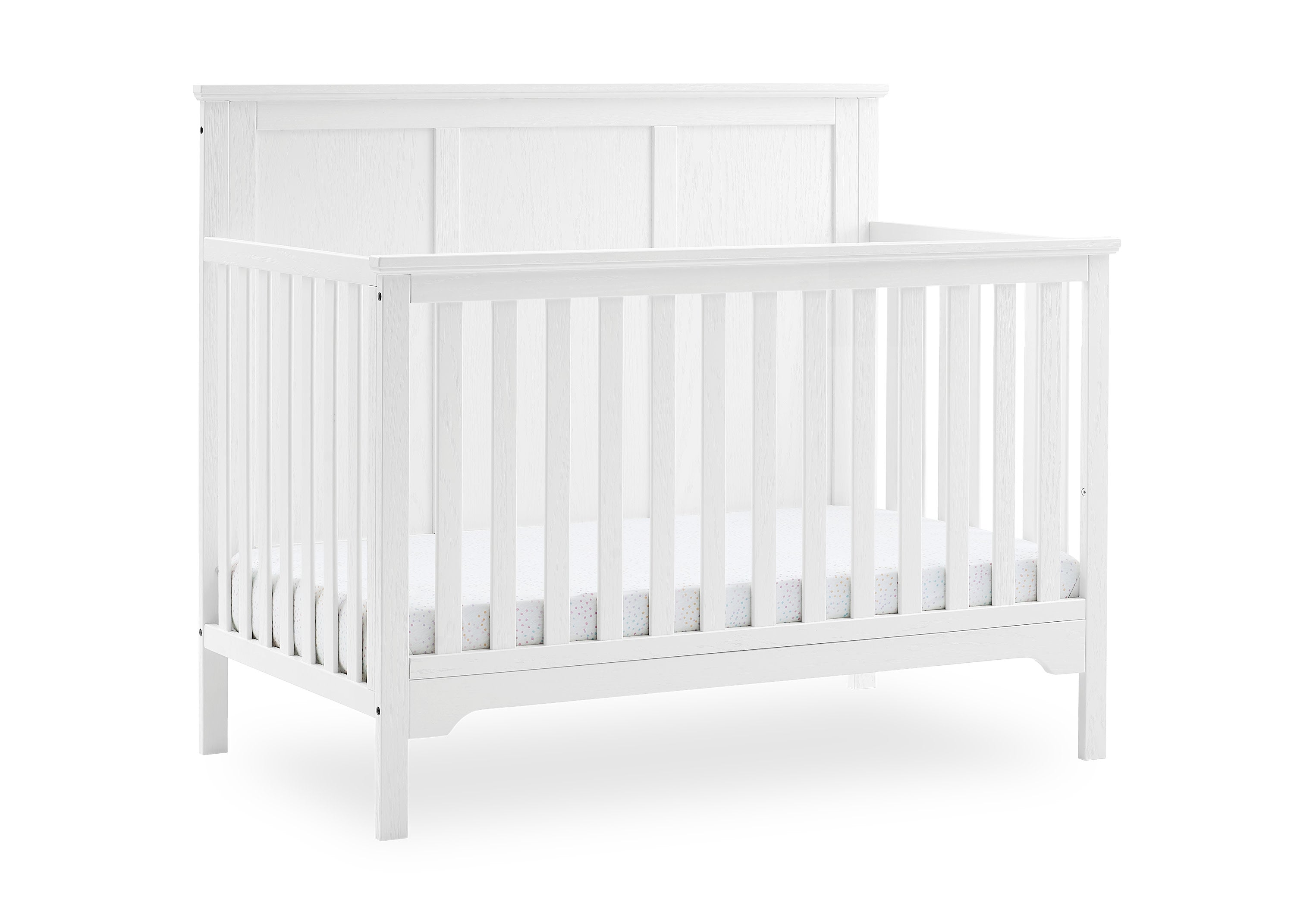 Sweet Beginnings Sage Flat Top 6-in-1 Convertible Baby Crib - Nursery Furniture for Newborn to Toddler | Perfect for Modern Nursery, Bedroom & Daycare